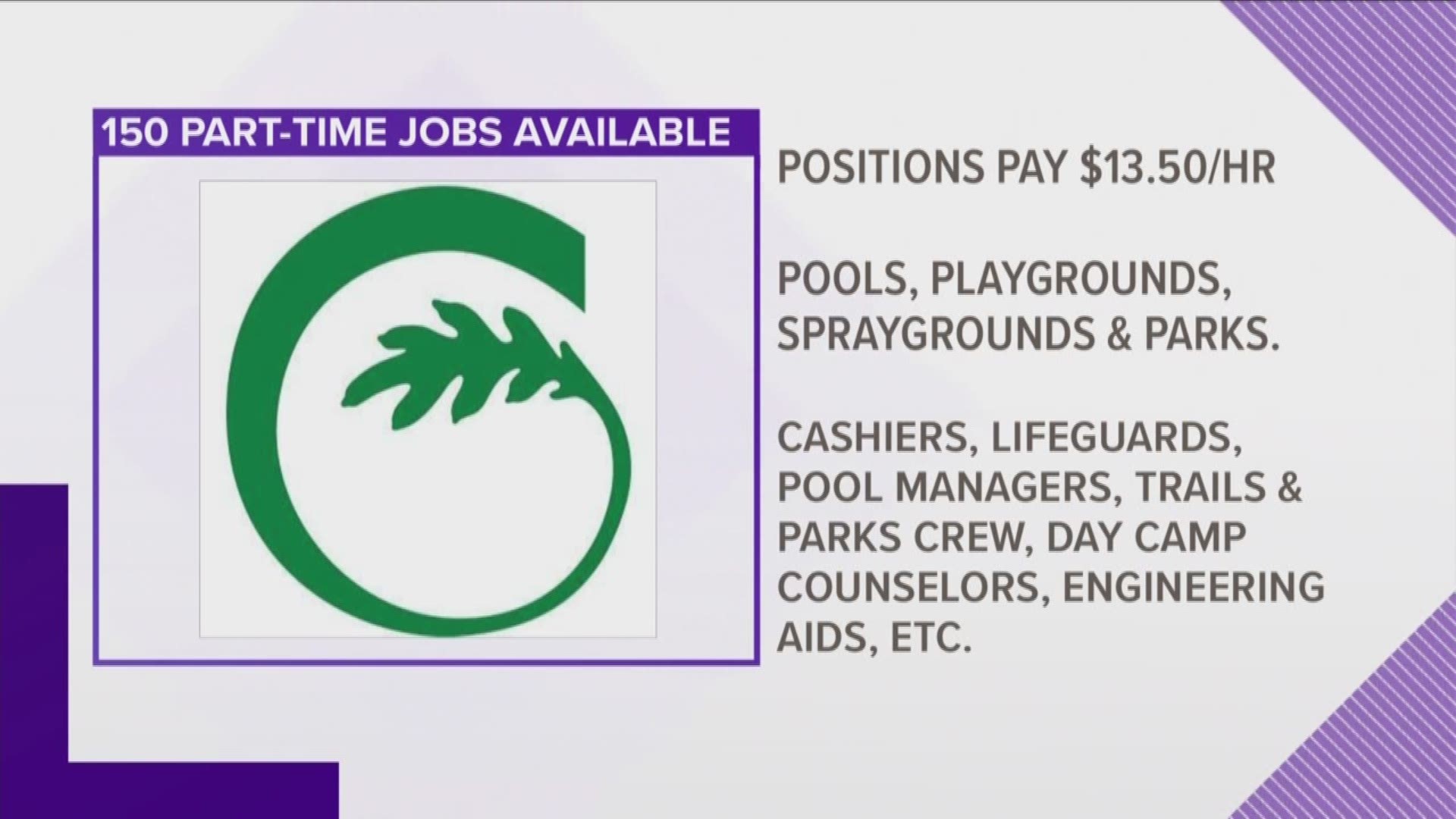 The City of Greensboro is hiring 150 people.