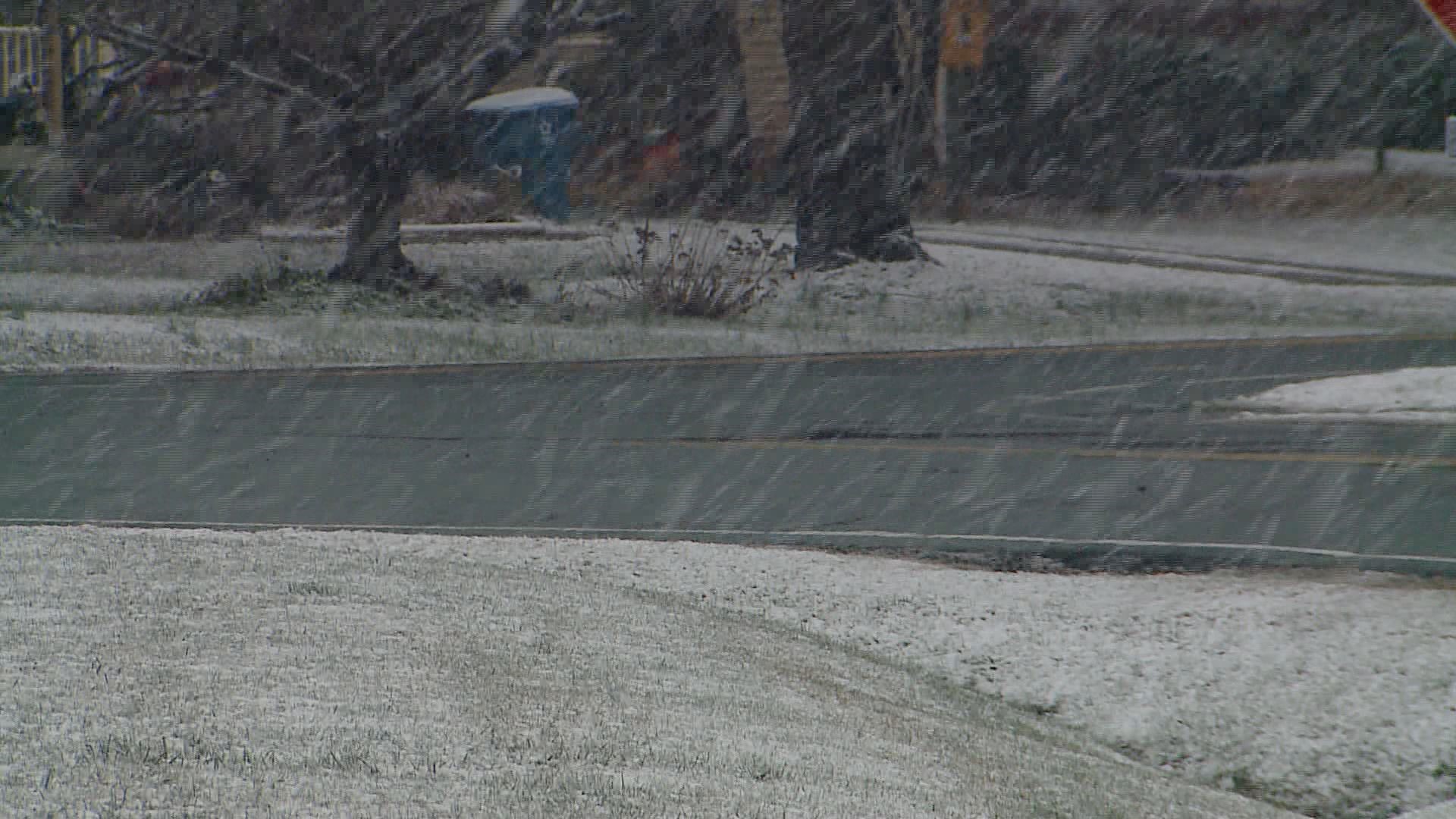 Snow finally arrives in Guilford County in Friday winter storm ...