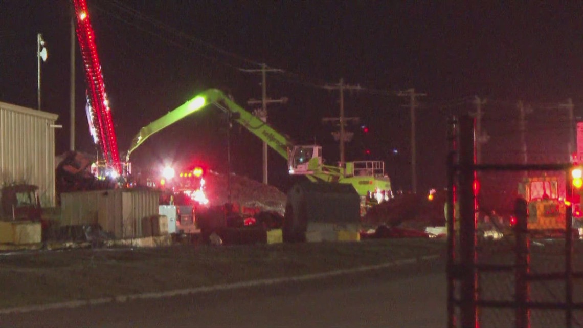 Multiple crews respond to scrap metal fire at OmniSource in ...