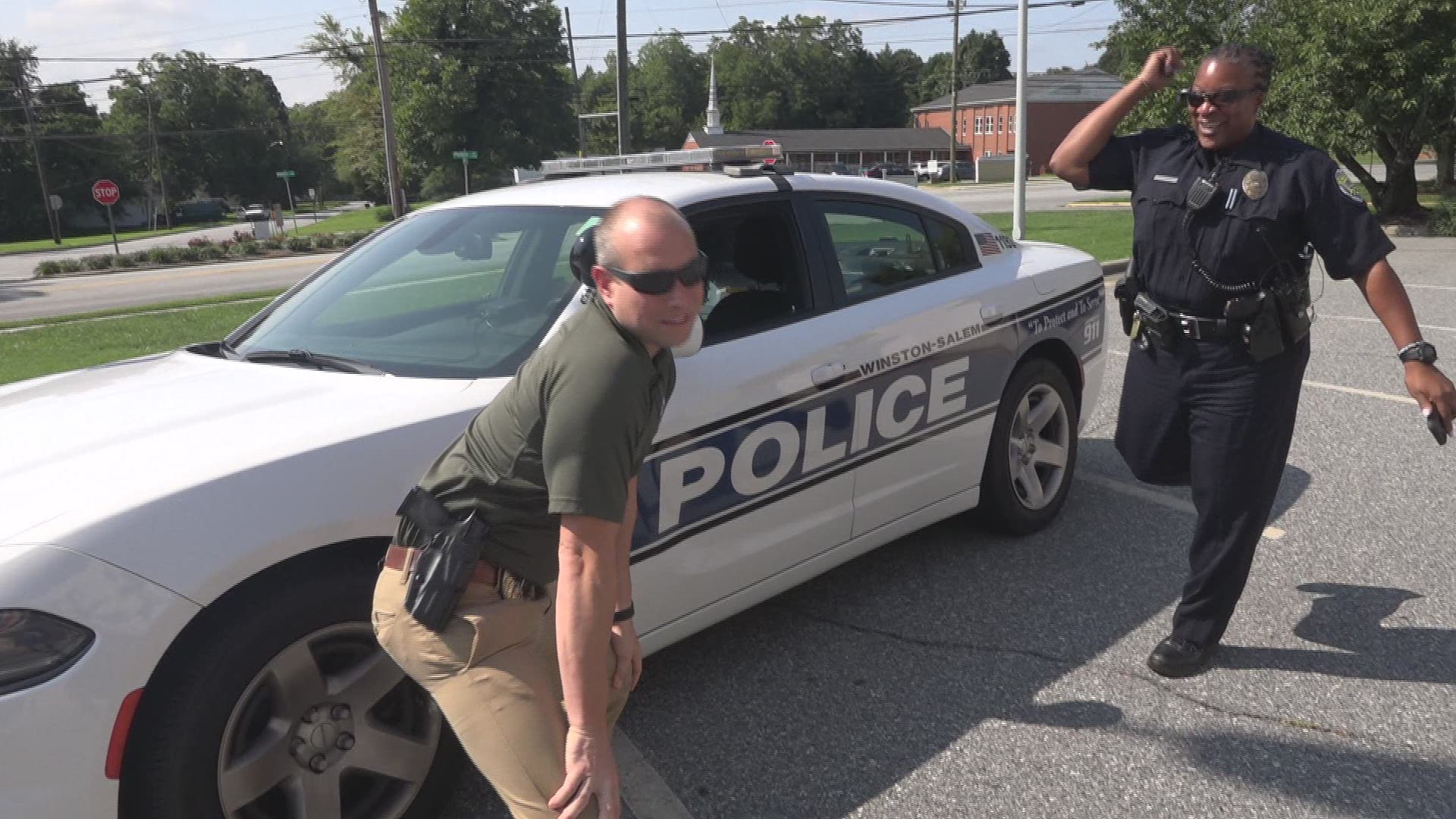 Twerking or dancing like Kid N Play these two Winston-Salem officers were the highlight of the department's lip synch battle. Until the video was made, they didn't really know each other!