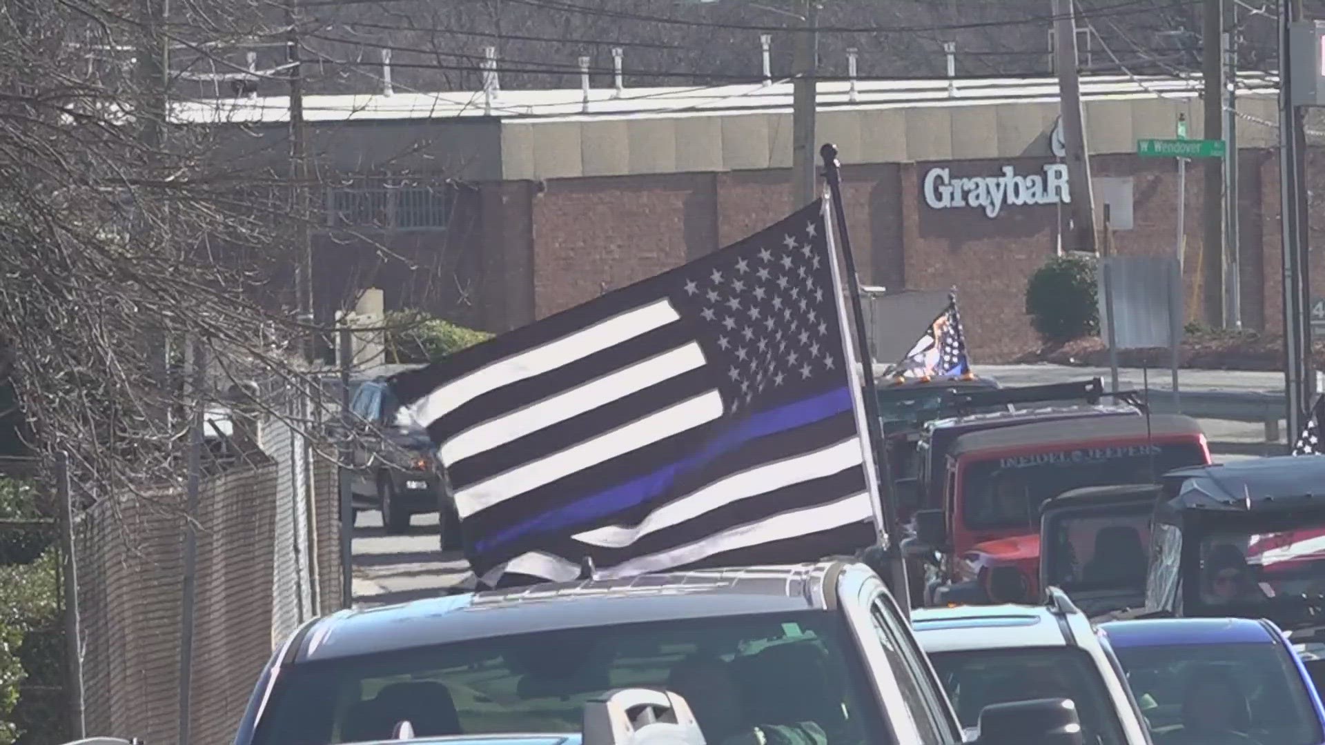 Hundreds of cars lined the streets for a memorial ride honoring fallen Sgt. Philip Dale Nix, who was shot and killed last month.