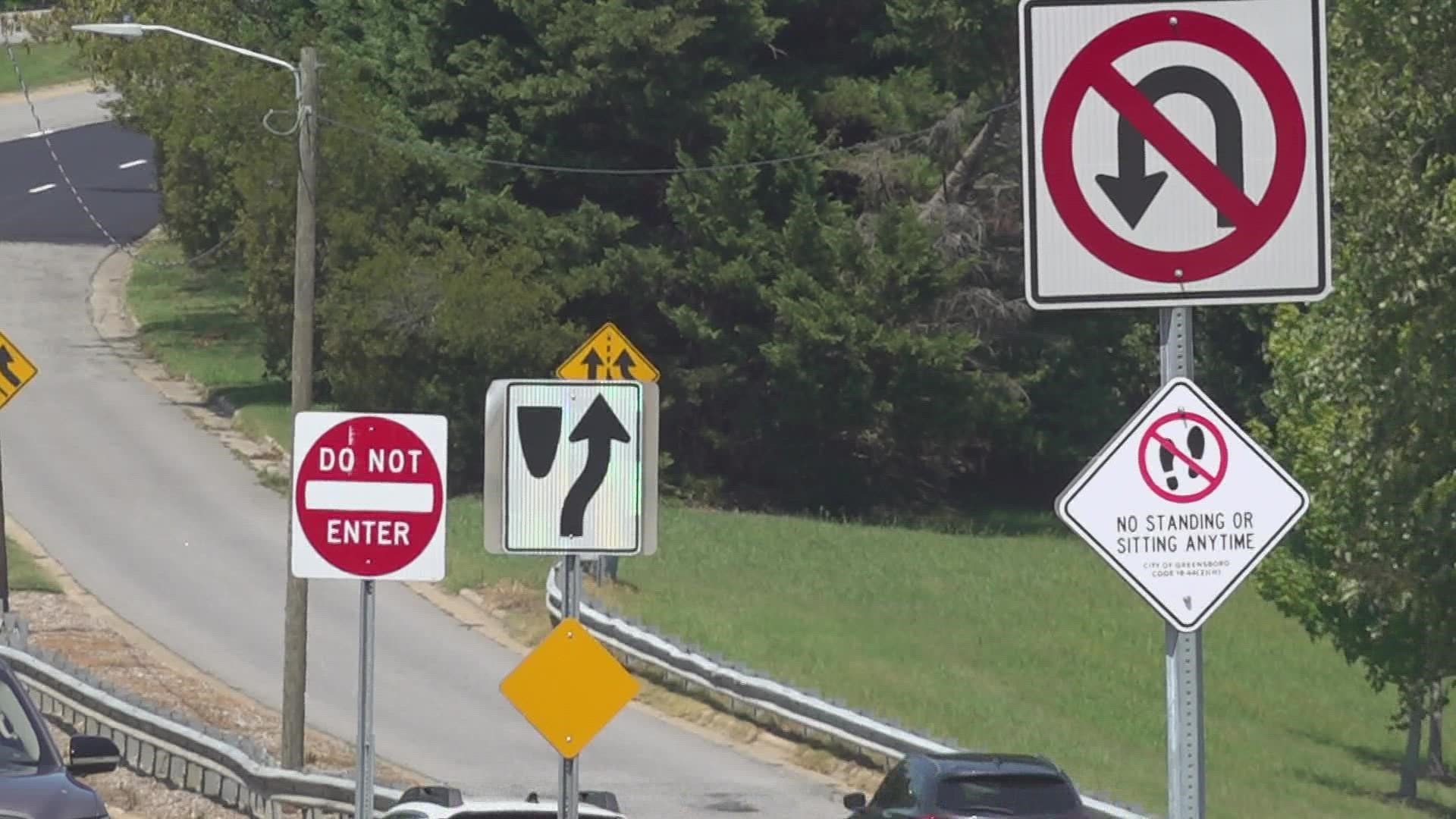 You may have noticed new signs posted near the roadways, reminding people of the city of Greensboro’s panhandling ordinance.