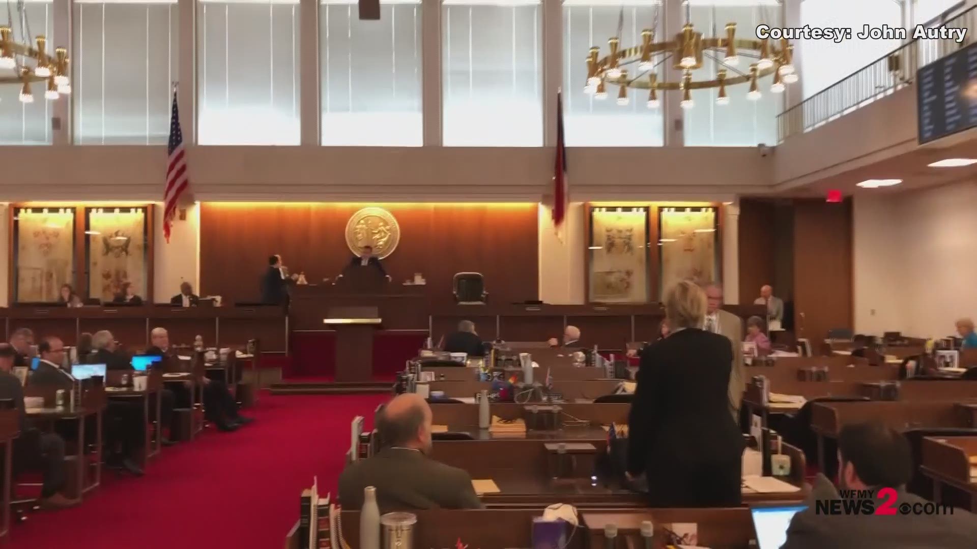 Rep. Deb Butler refused to yield during her outburst after Republicans voted to override Governor Cooper's veto of the state budget. Butler accused republicans of deception and using trickery to pass the override. She spoke directly to NC House Speaker  Tim Moore. Video: John Autry