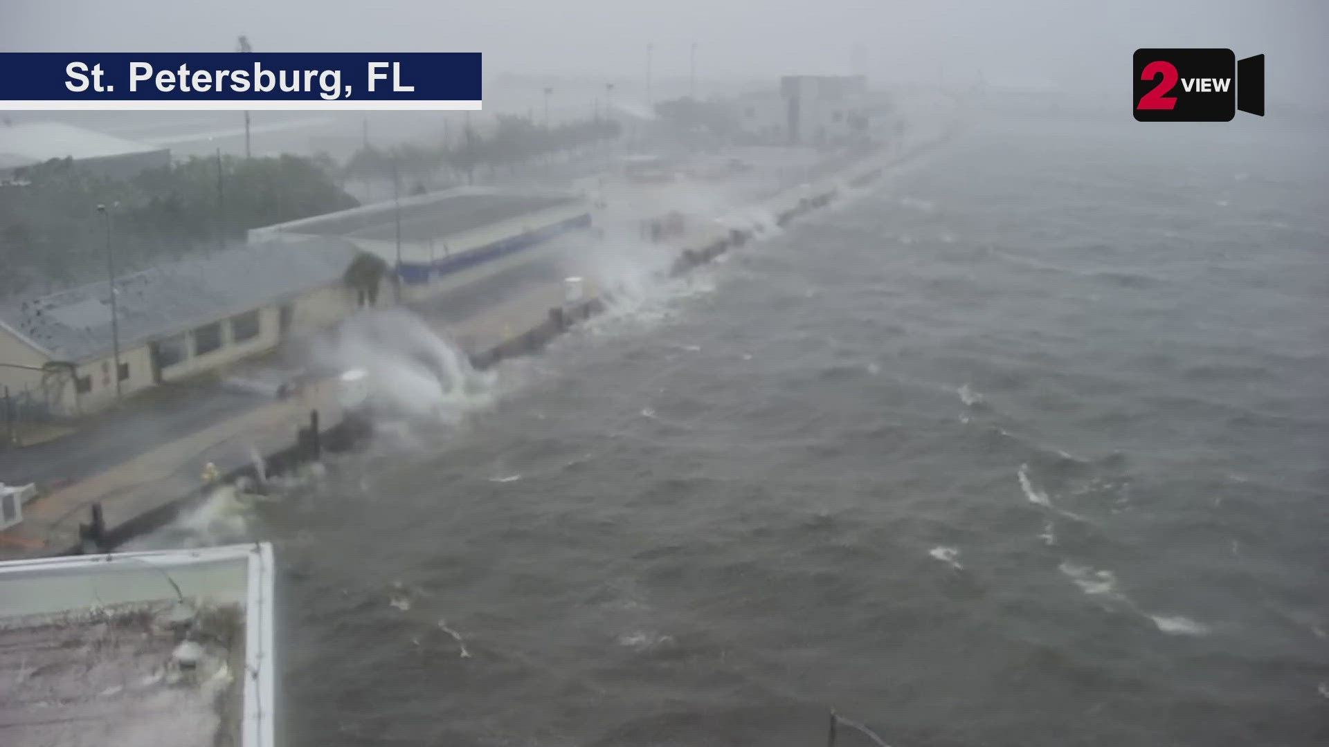 Check out these whipping waves in St. Petersburg, FL as Hurricane Helene prepares to make landfall north of the area - in the Big Bend area of the state.