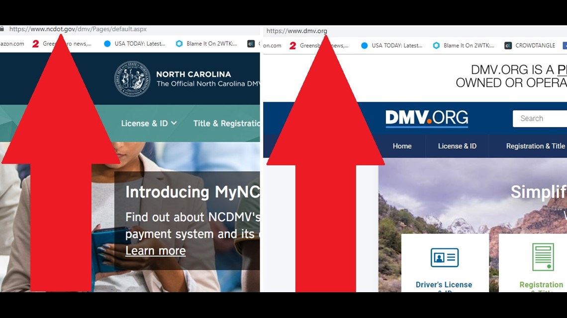 The NC DMV is charging an extra fee? Nope, you&#39;re on the wrong website! | 0