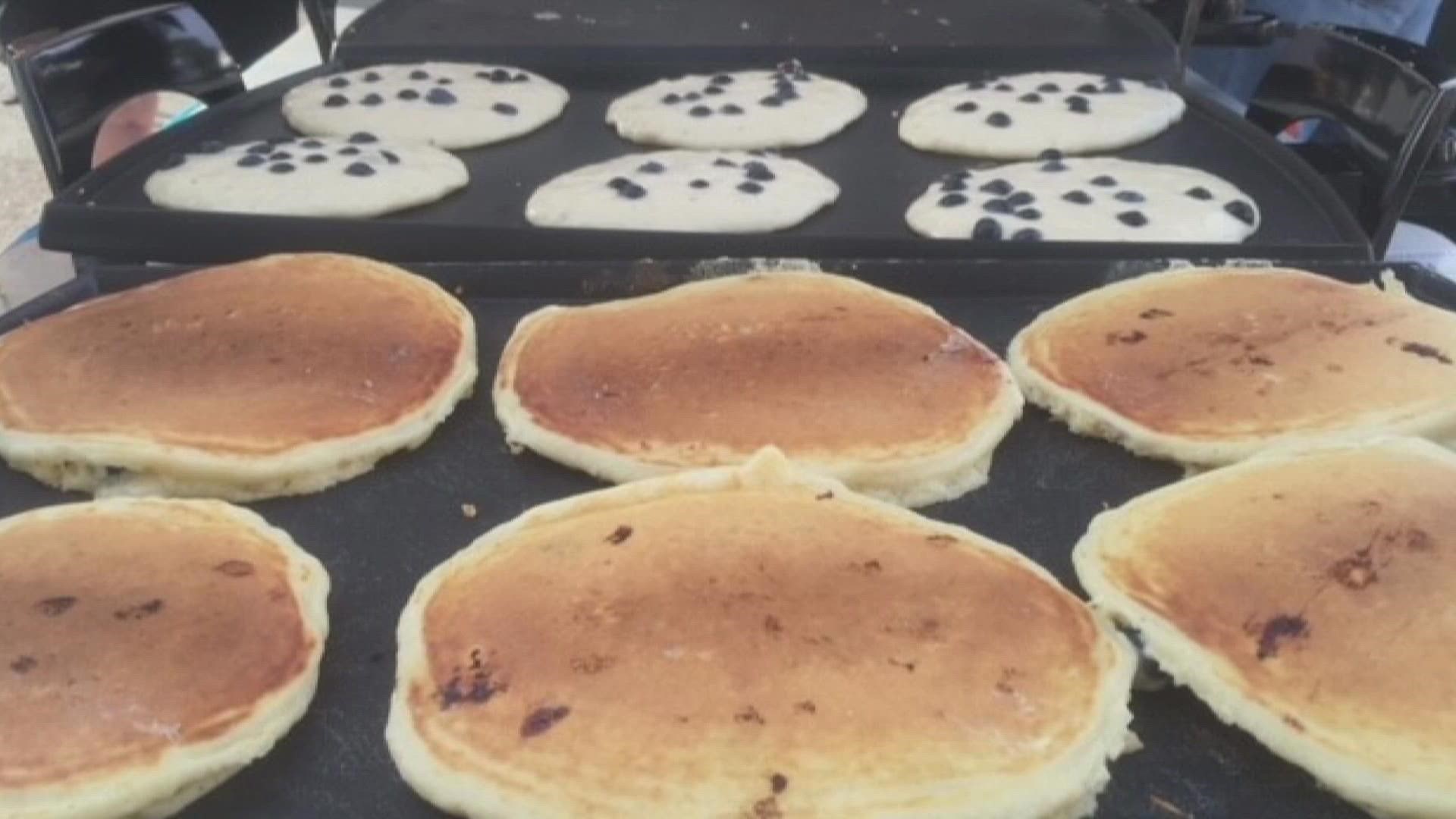 There is a pancake fundraiser Saturday, June 18, at the Greensboro Curb Market.