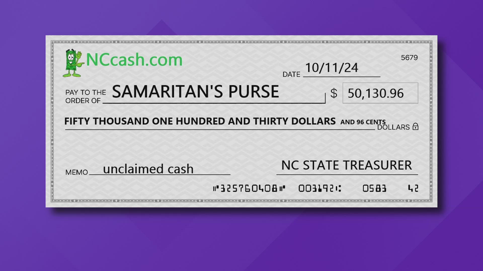 The NC Treasure is using unclaimed cash to help in Helene relief efforts.