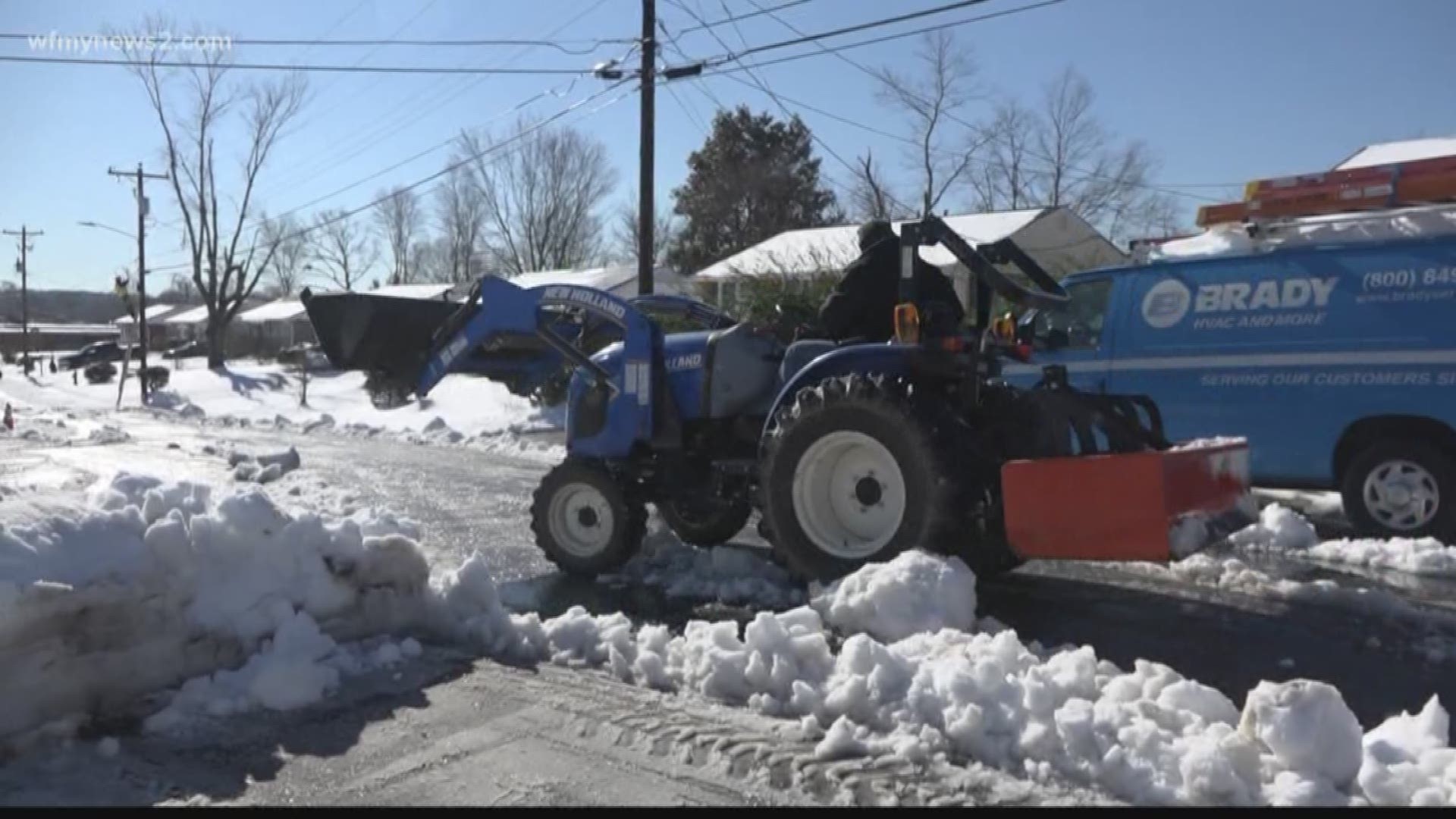 We showed you Greensboro neighborhood that has weathered every major storm this year from the tornado, to hurricanes, to the snow storm. Their neighborhood still hadn't been plowed. But one man in Randolph county saw our story and wanted to help.