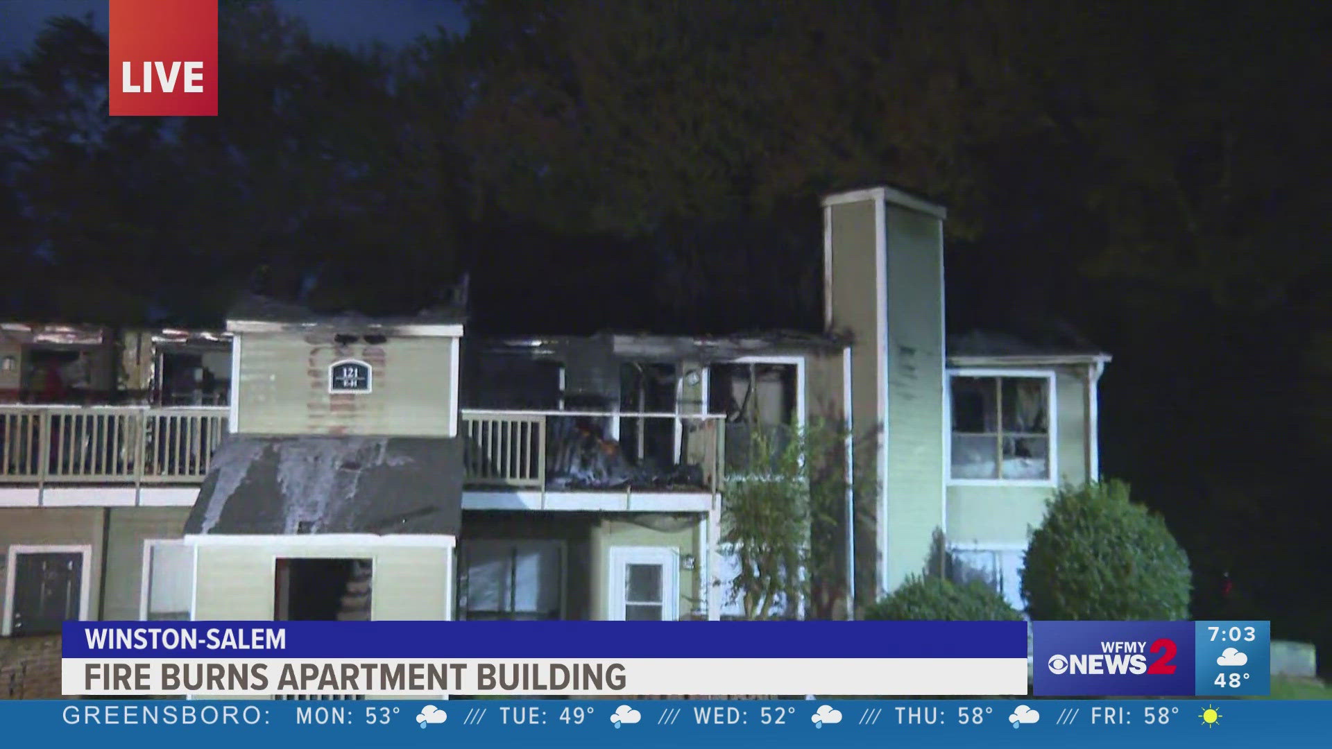 Crews respond to apartment fire in Winston-Salem | wfmynews2.com