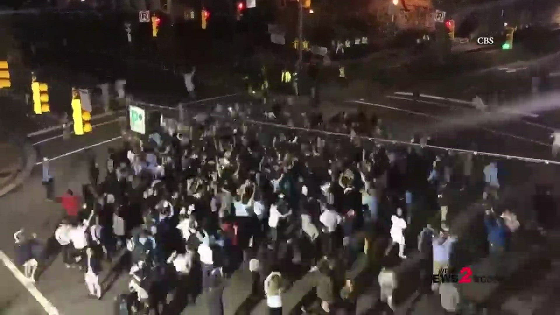 UNC Celebration Time Lapse In Chapel Hill After NCAA Win