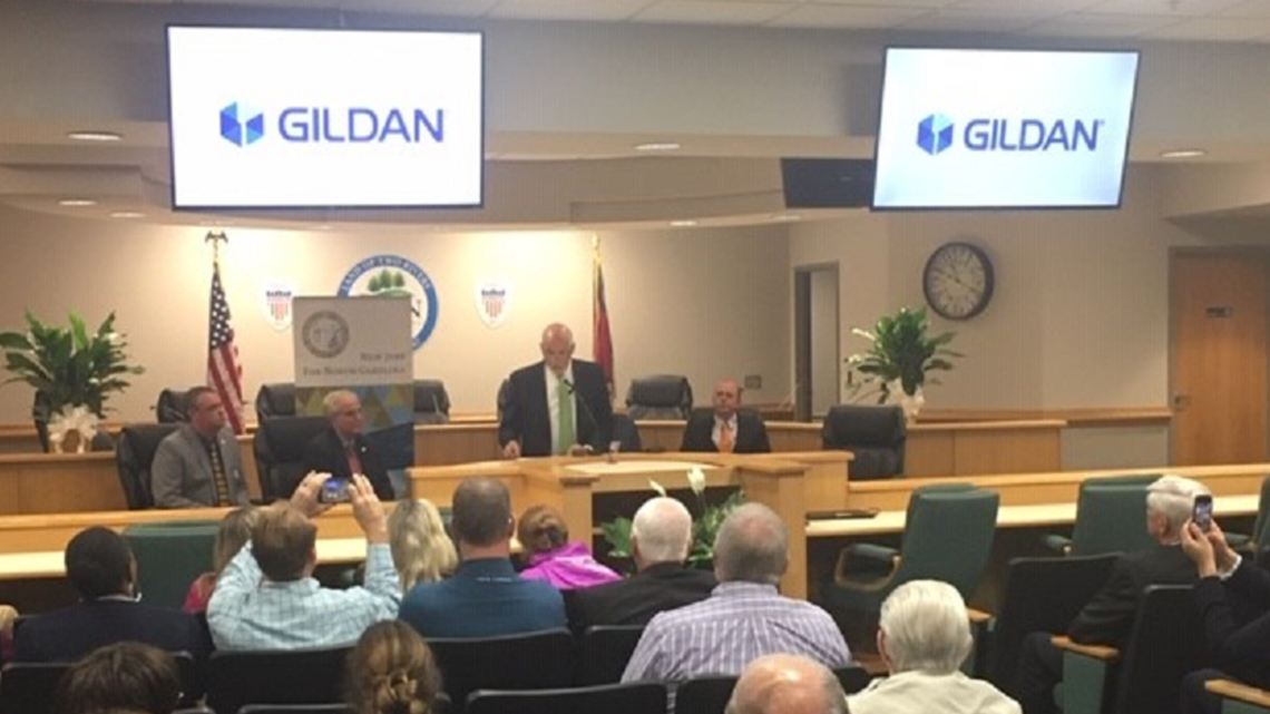 Gildan yarn making company bringing jobs to Rockingham County, NC