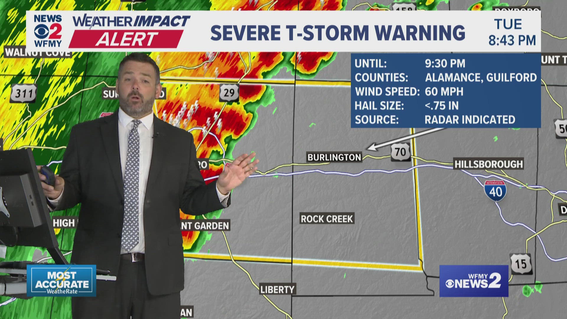 Tuesday evening storms in North Carolina could be strong | wfmynews2.com