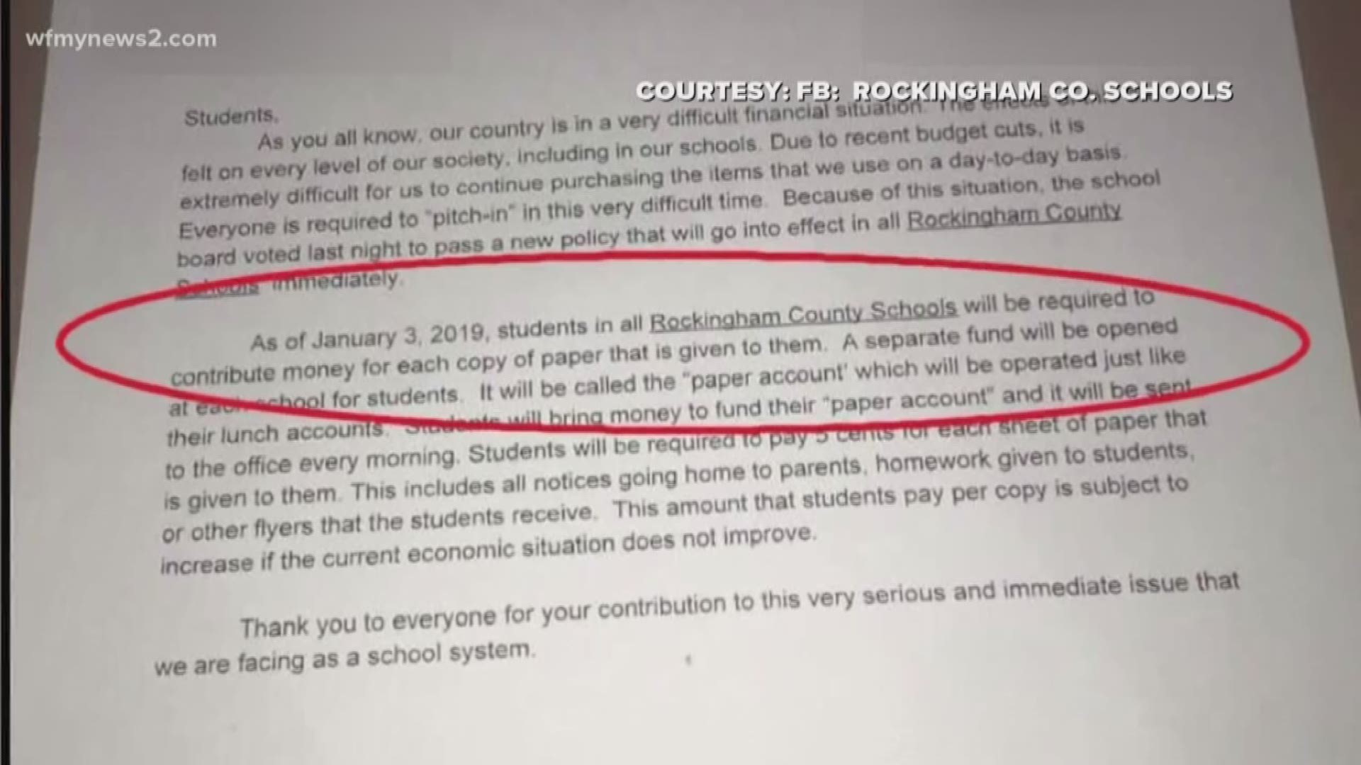 A teacher wrote a note that looked official, but it was just the opposite. The note was used to teach students a lesson in history.