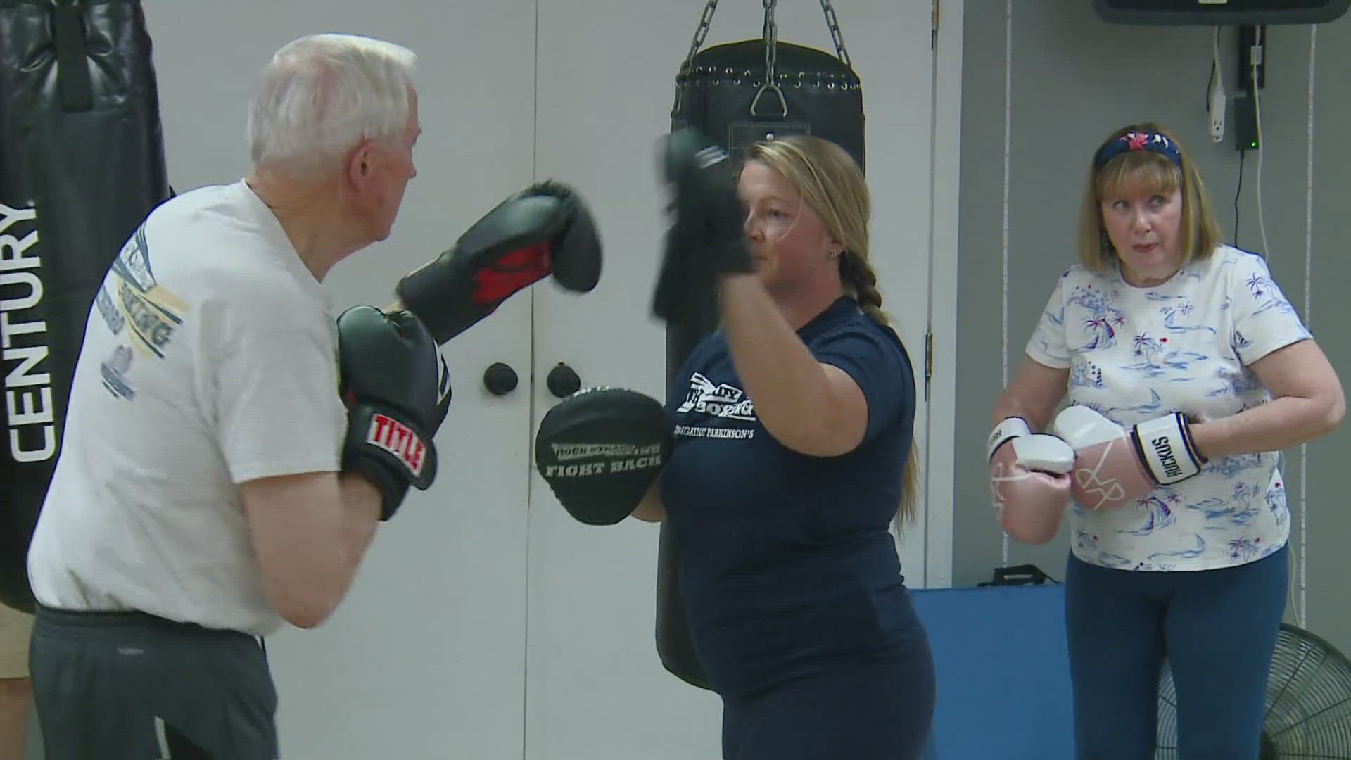 Rock Steady offers boxing classes to help get people with Parkinson’s moving.
