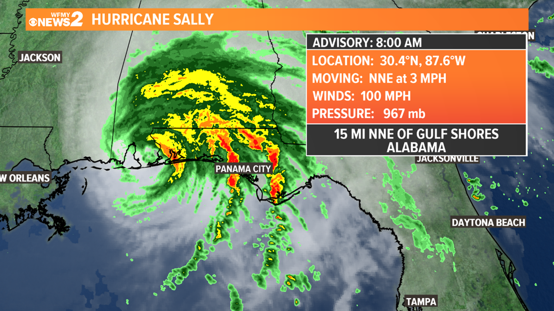 hurricane sally rainfall totals map