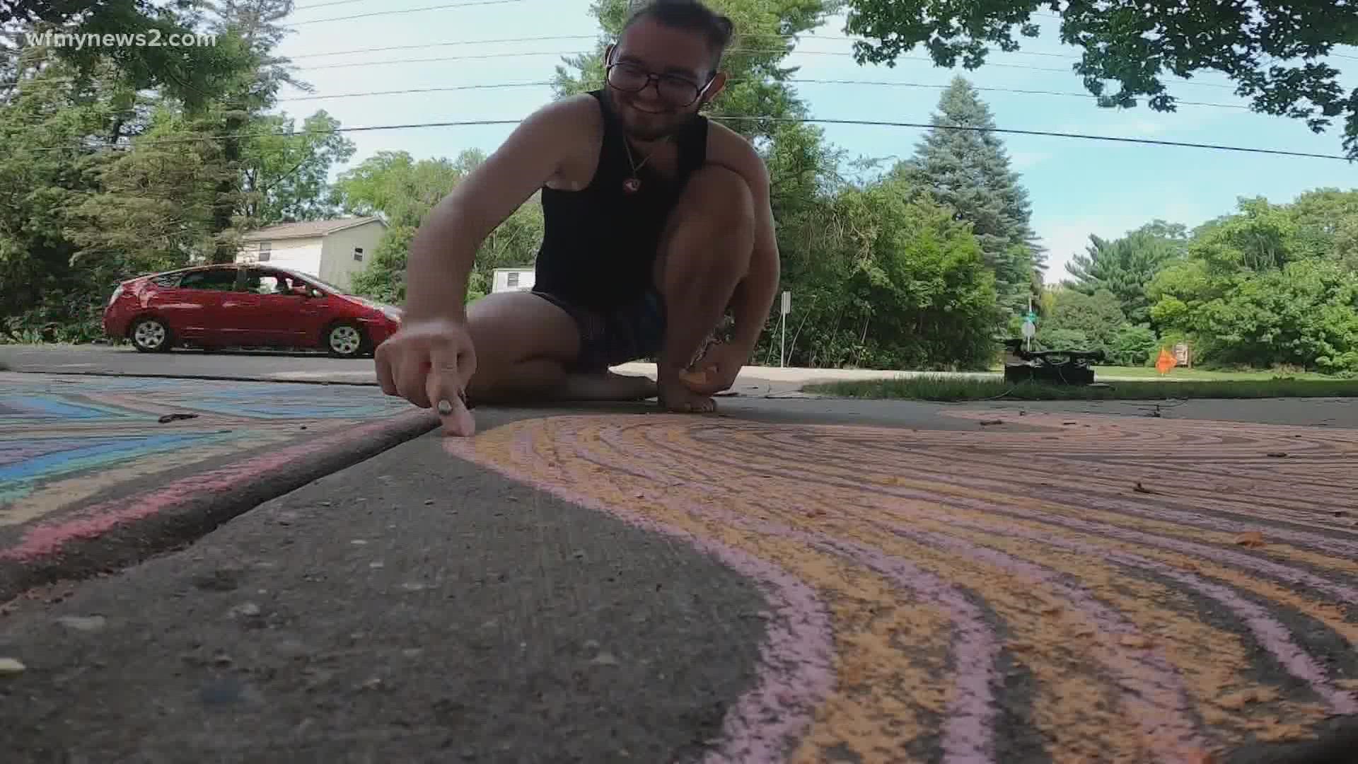 Ready to take the Chalk Art Challenge? Put yourself In the art