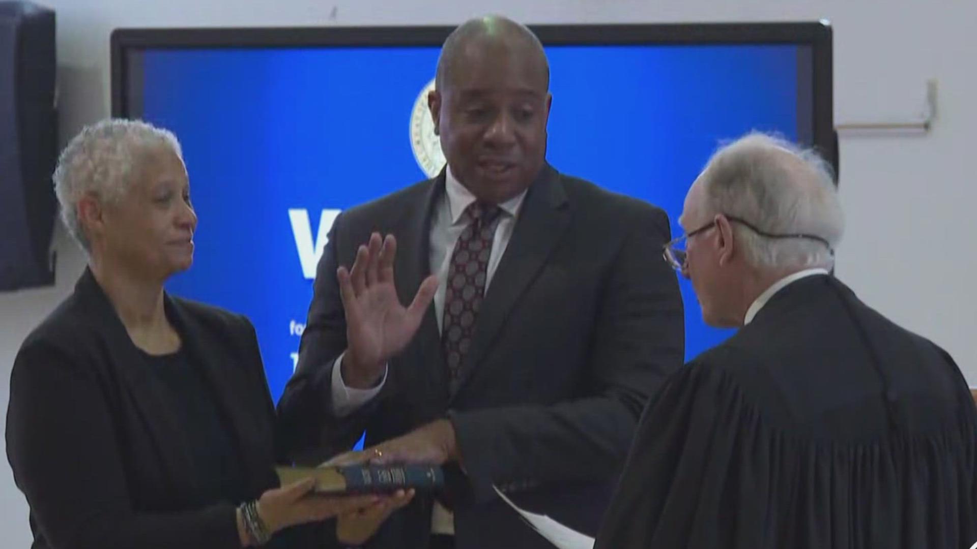 Maurice "Mo" Green was sworn in as North Carolina's State Superintendent of Public Instruction.