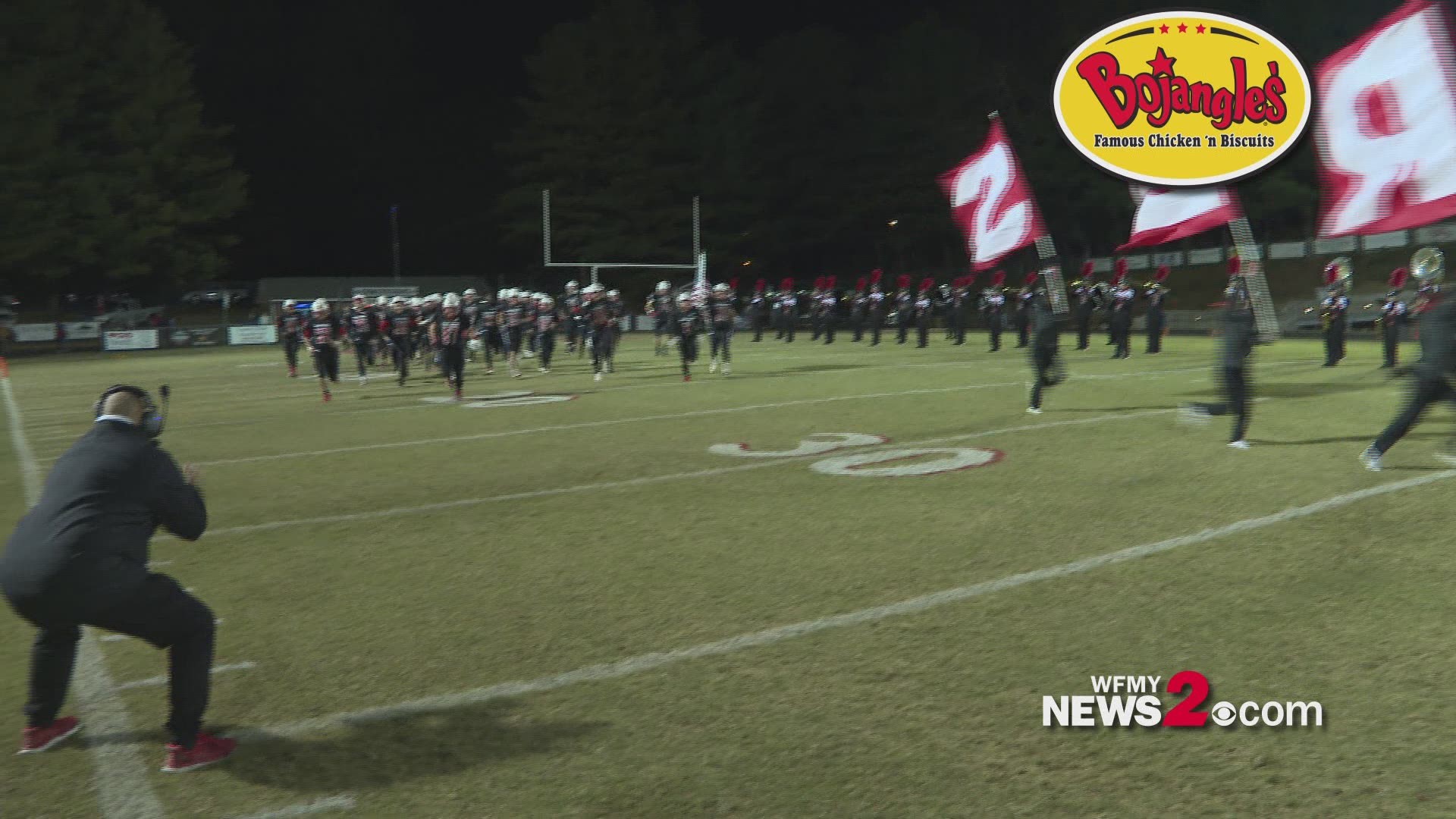 Game of the week between Mount Airy Bears at East Surry Cardinals. Cardinals come out on top over the Bears 42 to 10.