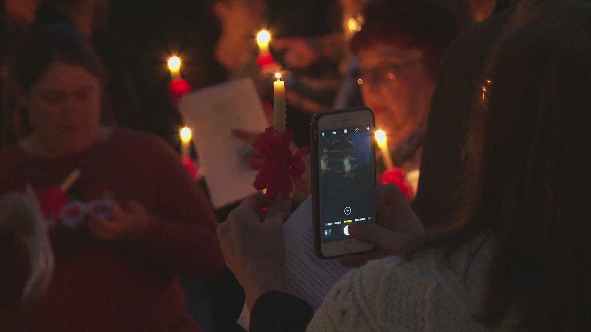 Annual Christmas Tree Lighting in Bethania draws in dozens