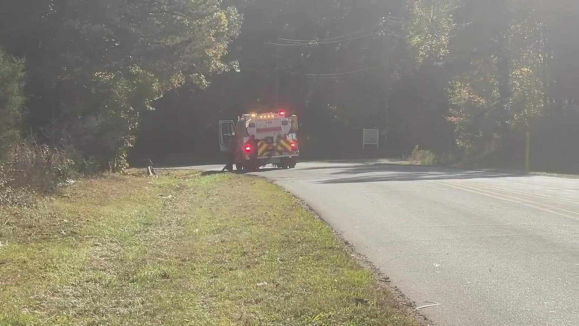 Rockingham County Emergency Services said a pile of scrap metal caught fire at Foss Recycling around 10:30 a.m.