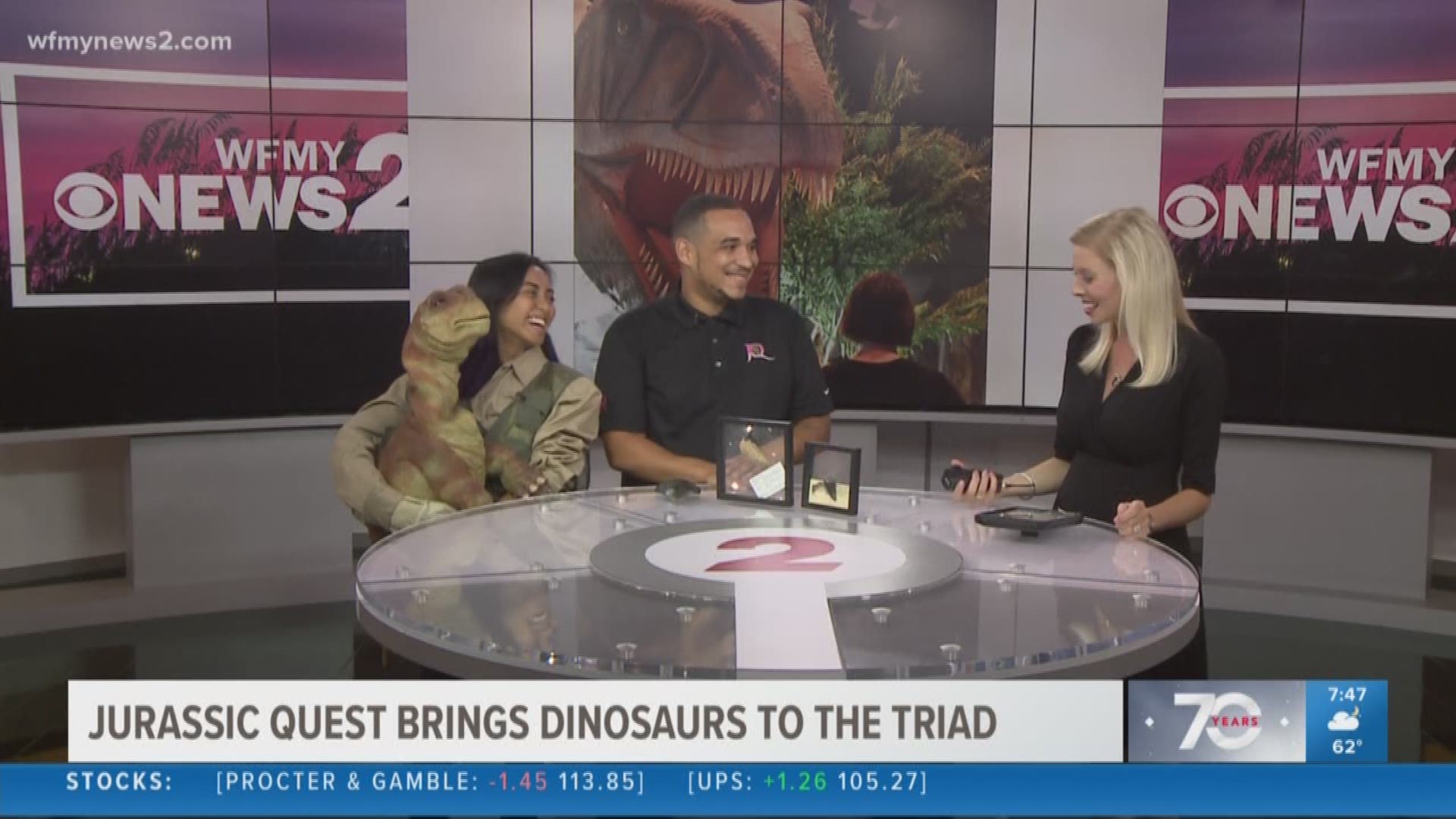 Dinosaurs are invading the Triad as Jurassic Quest sets up shop at the Winston-Salem fairgrounds. It’s the perfect family friendly activity for anyone who knows a dinosaur lover.
