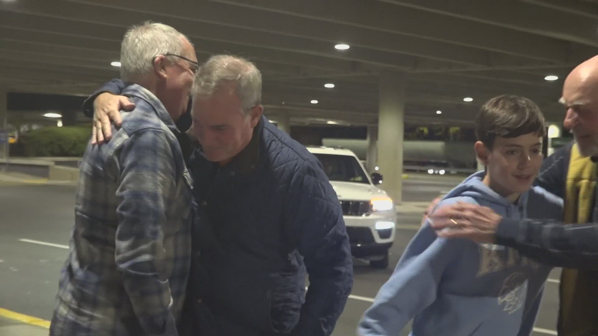 The airport terminal transforms into a place for loved ones to reconnect each holiday season.