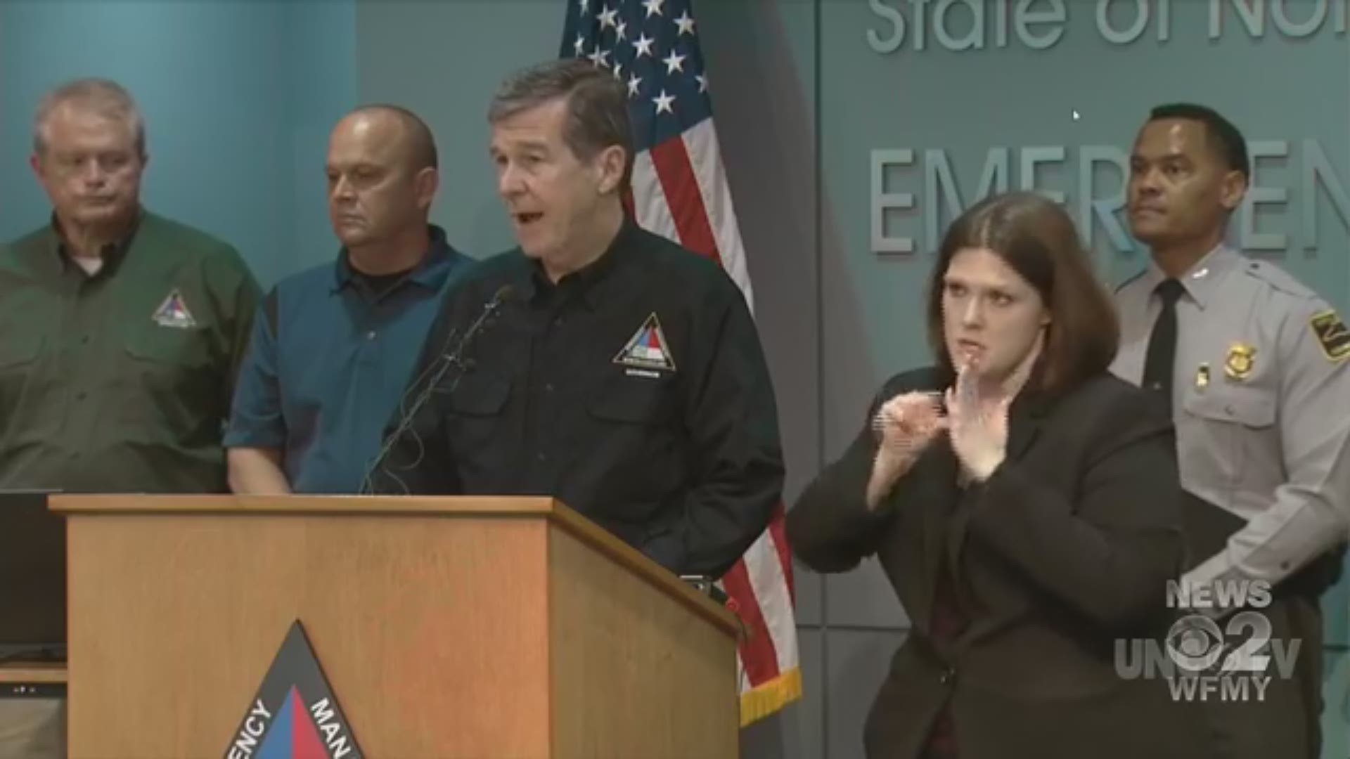 Friday, Gov. Roy Cooper along with other First Responders pleaded with people to not drive around road barricades. NC has a long way to recovery from Florence, the governor said in his daily media briefing.