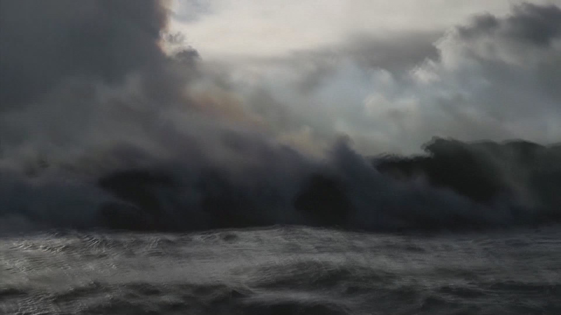 Toxic Laze From Hawaii Volcano Seen From Boat