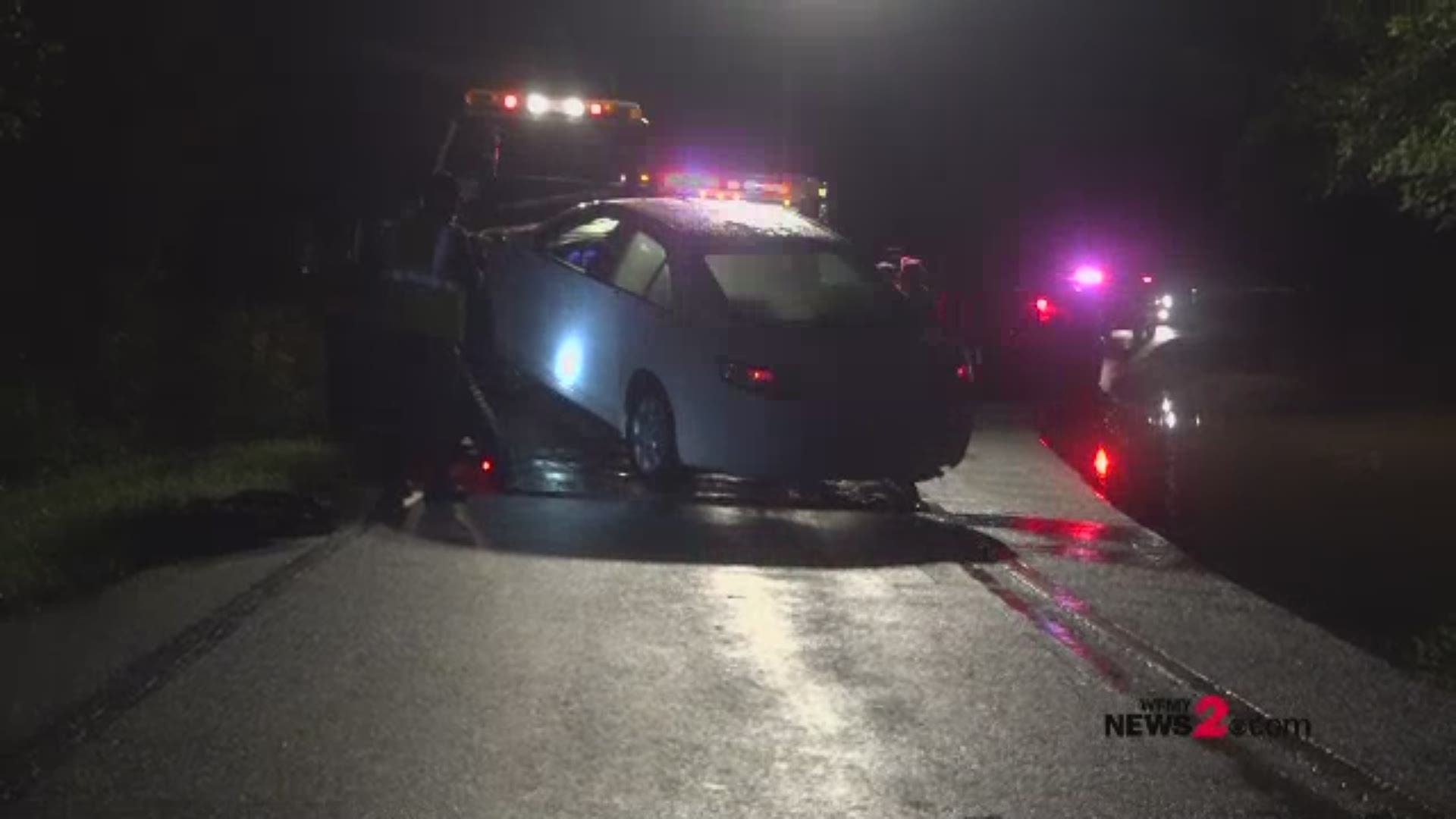 Woman In Guilford County calls 911 after being trapped in car due to flood waters