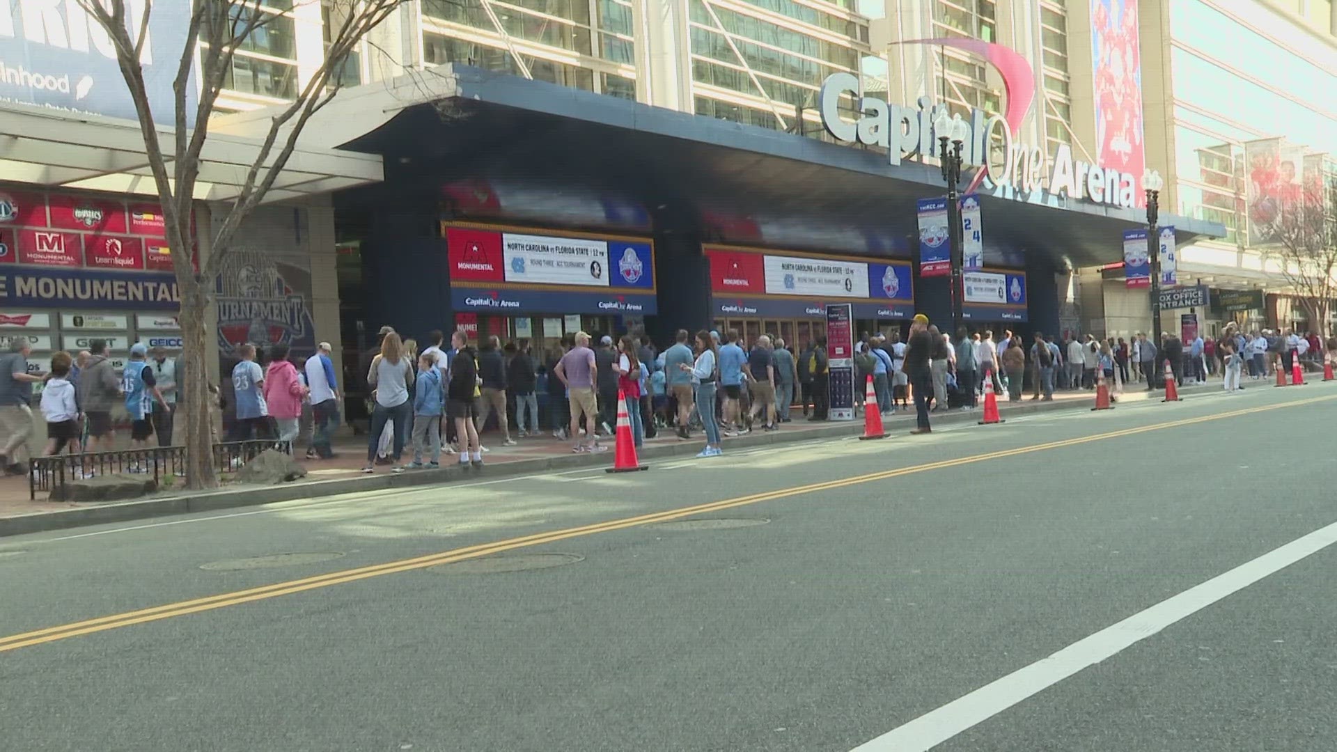 ACC fans flood Capital One Arena in Washington D.C. for the men's tournament.