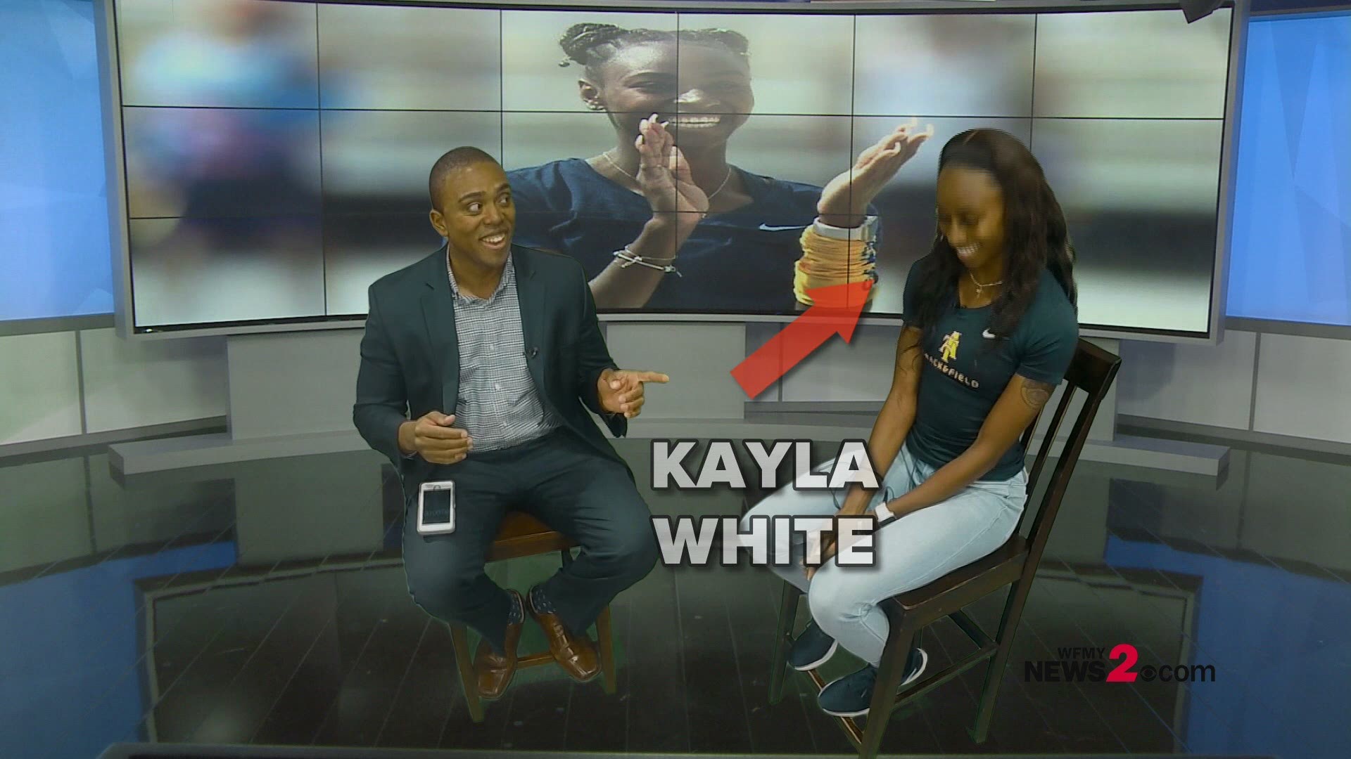 Kayla White finished the 200-meter sprint with the fastest time in the world this year at the indoor Tyson Invitational at the University of Arkansas. Tuesday, she sat down with WFMY News 2's Patrick Wright for one minute of rapid-fire questions.