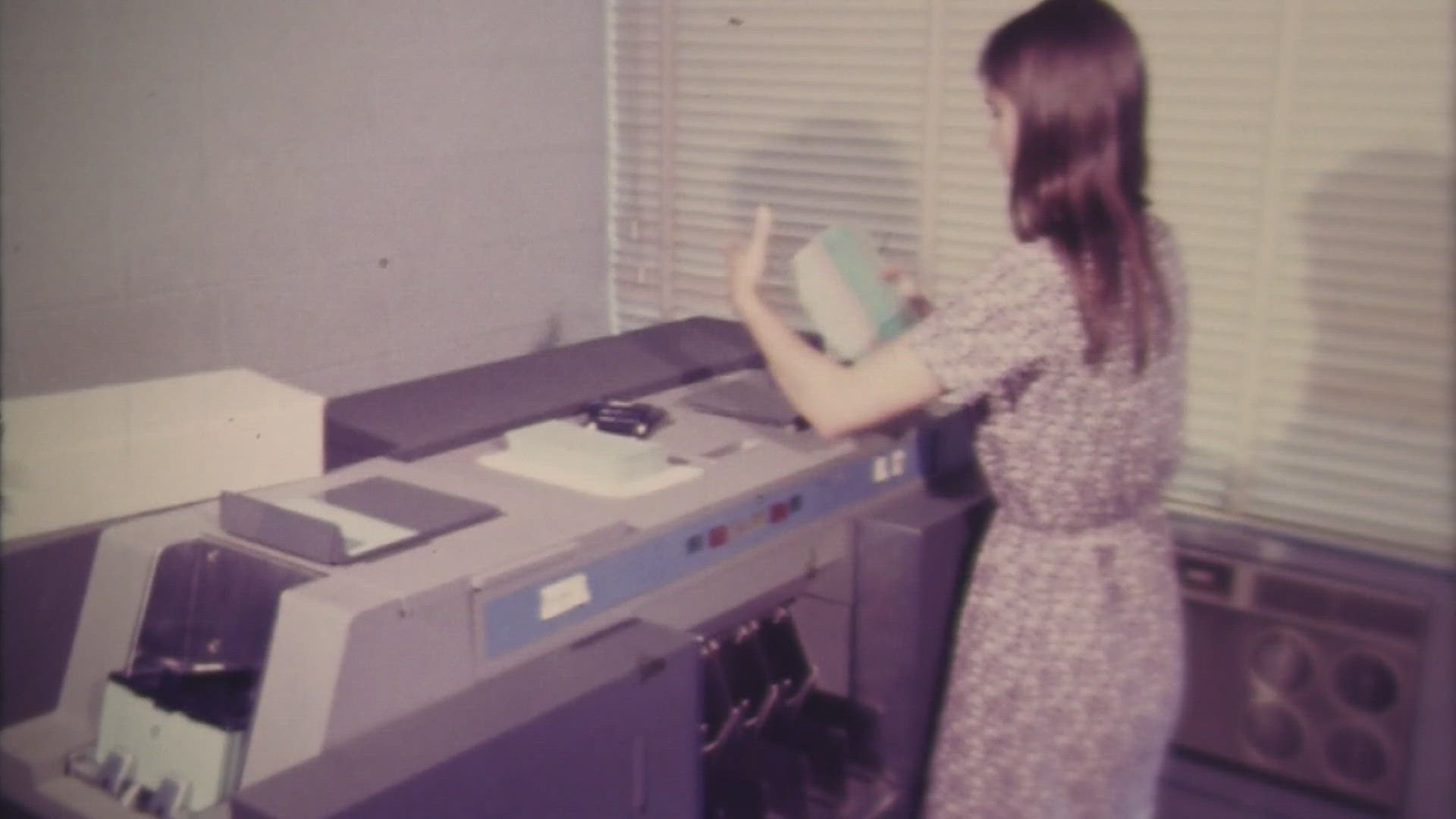 The students got to experience the cutting edge in 1971 as computers became more popular.