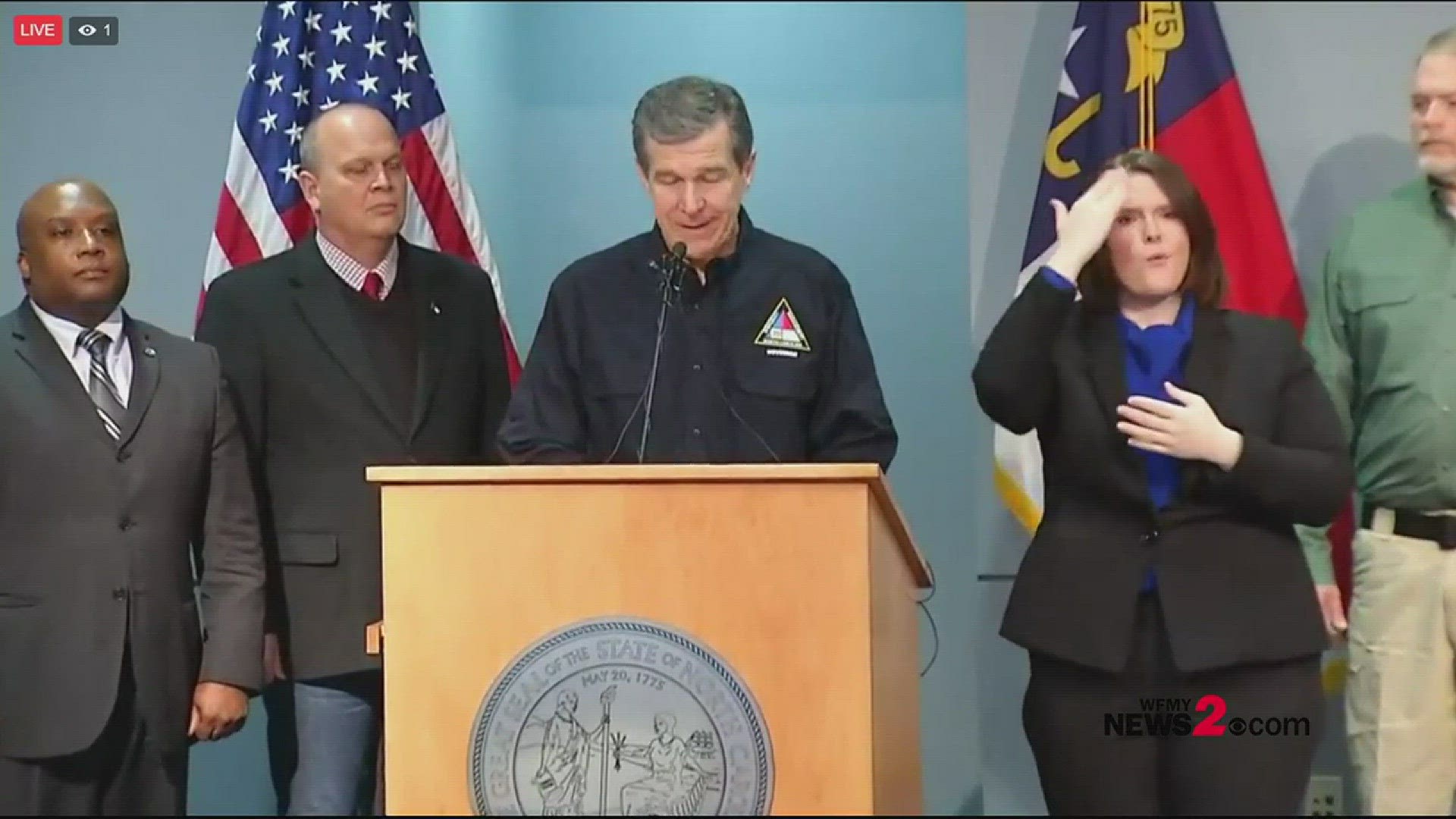 Governor Cooper Winter Weather Press Conference