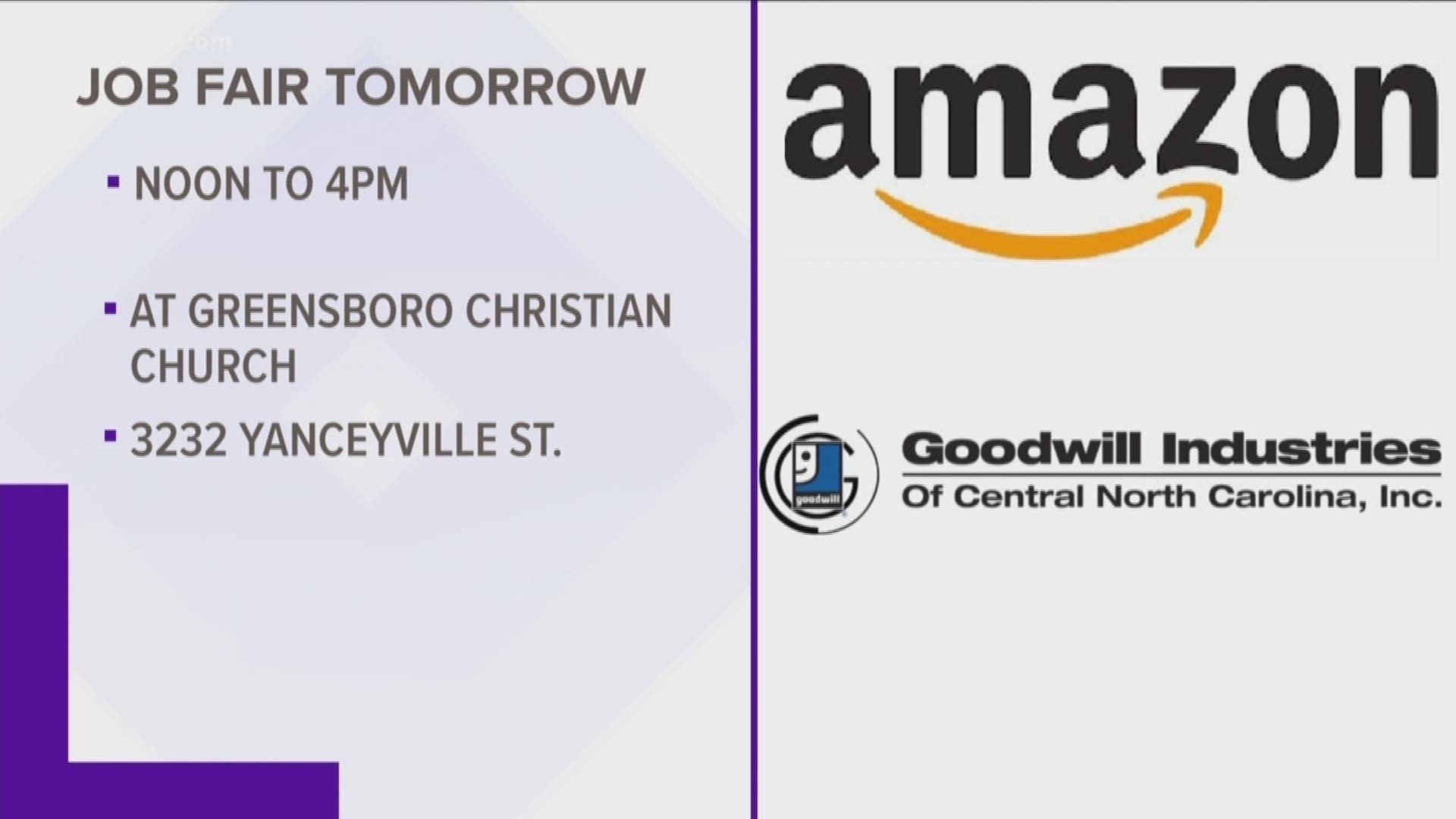 Thursday, the company will have a hiring team at a job fair at the Greensboro Christian Church on Yanceyville Street.