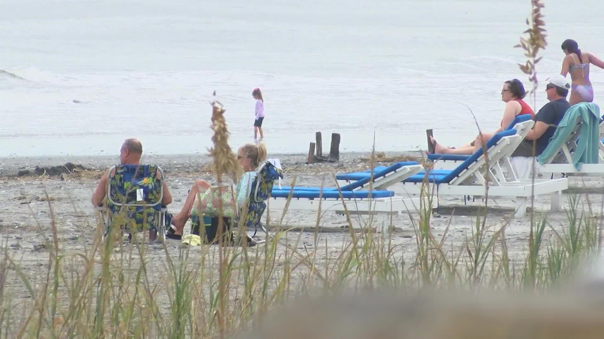 In their initial report, researchers said they had not found significant erosion at any of the three North Carolina beaches they toured.