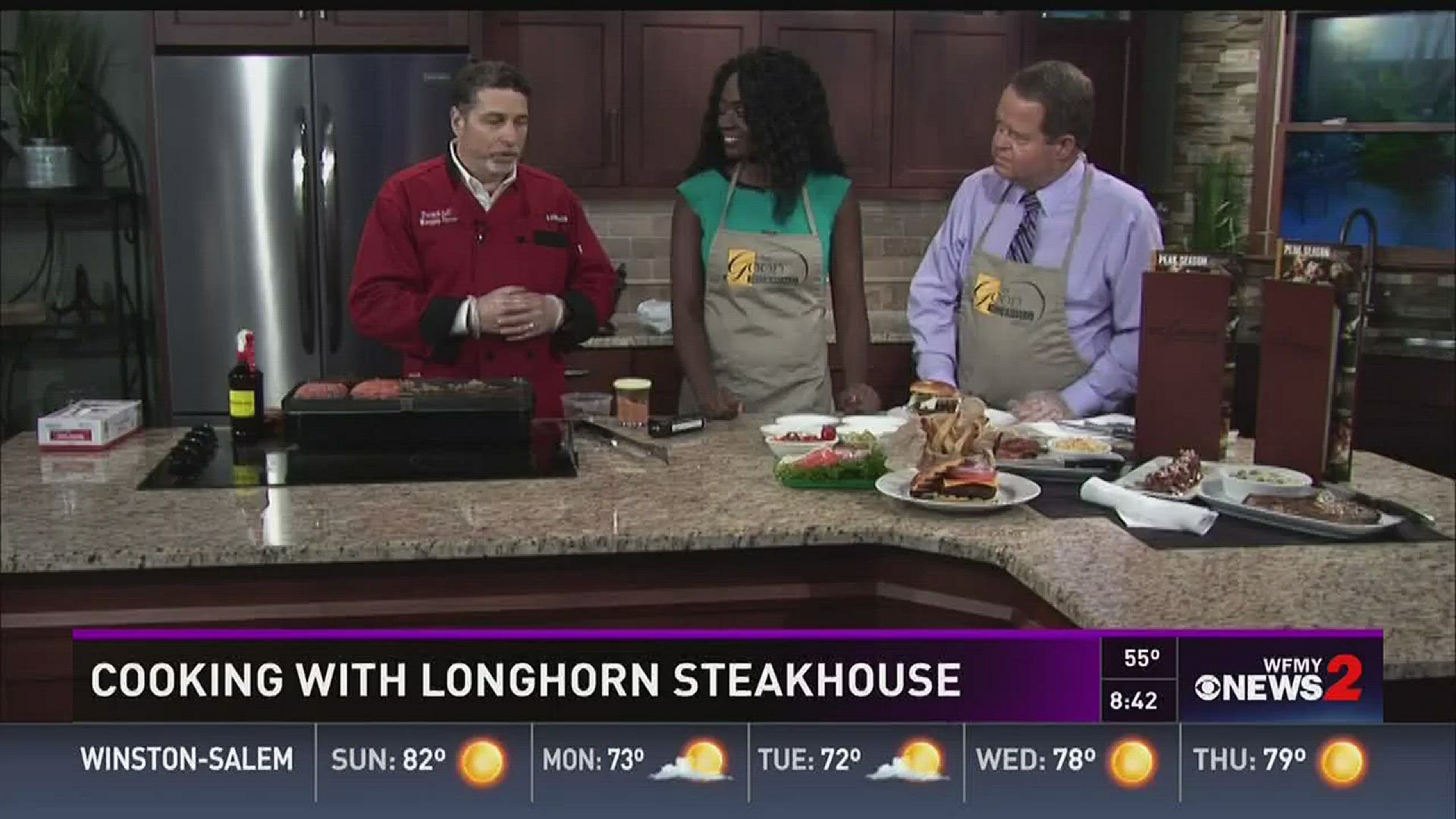 In The WFMY News 2 Kitchen With Longhorn Steakhouse