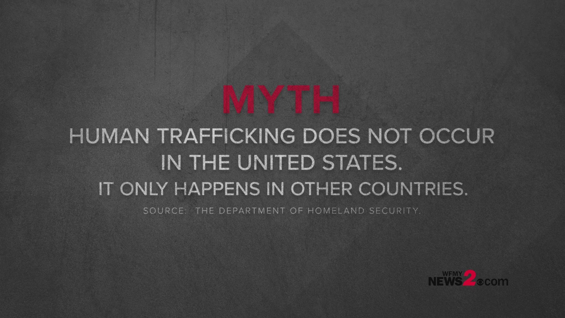 Human trafficking does not only happen in foreign countries. The Department of Homeland Security says it also exists the United States.