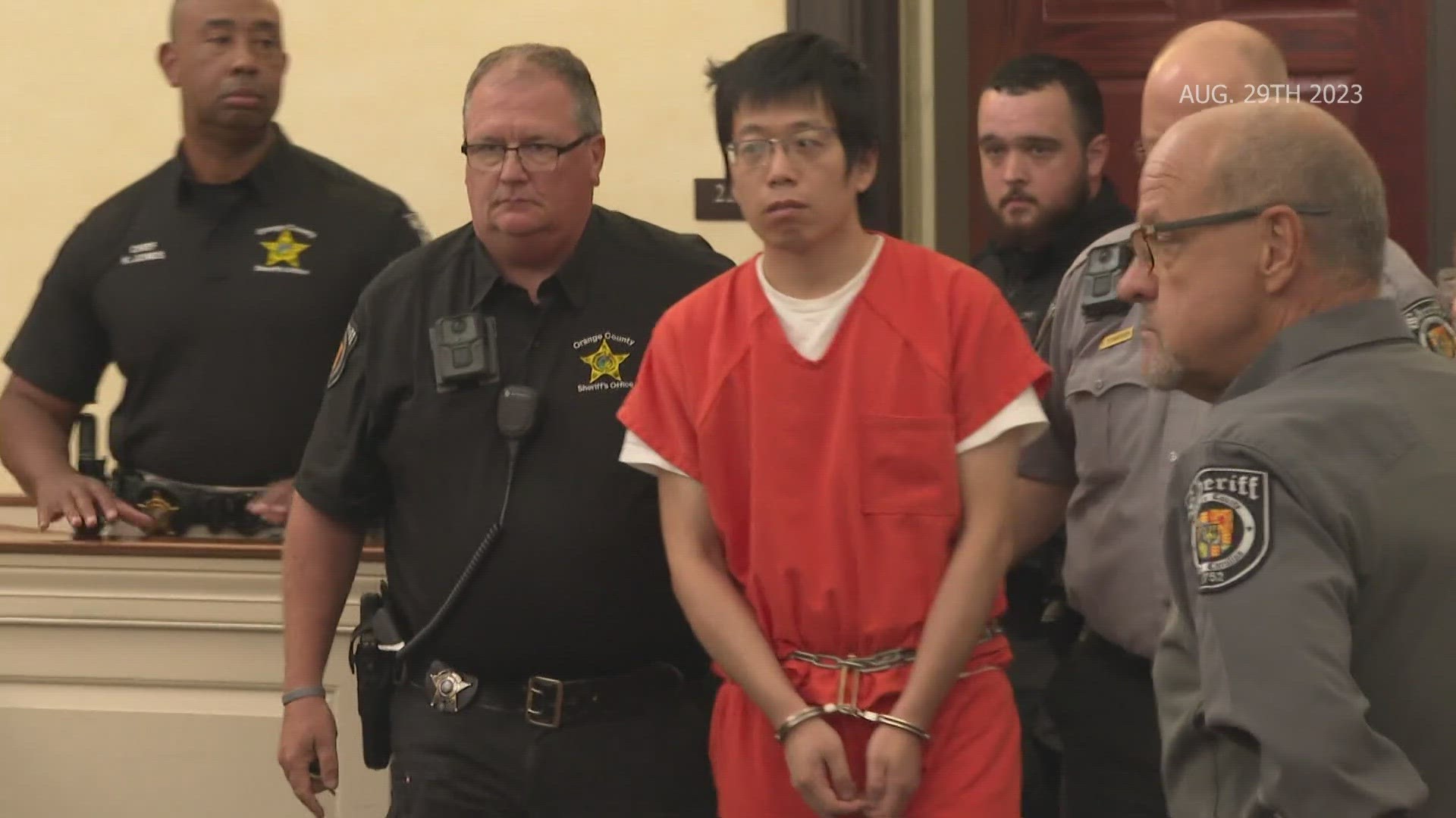 Tailei Qi appeared in Superior Court on Tuesday. His defense attorneys argued that he wasn't mentally fit to stand trial.