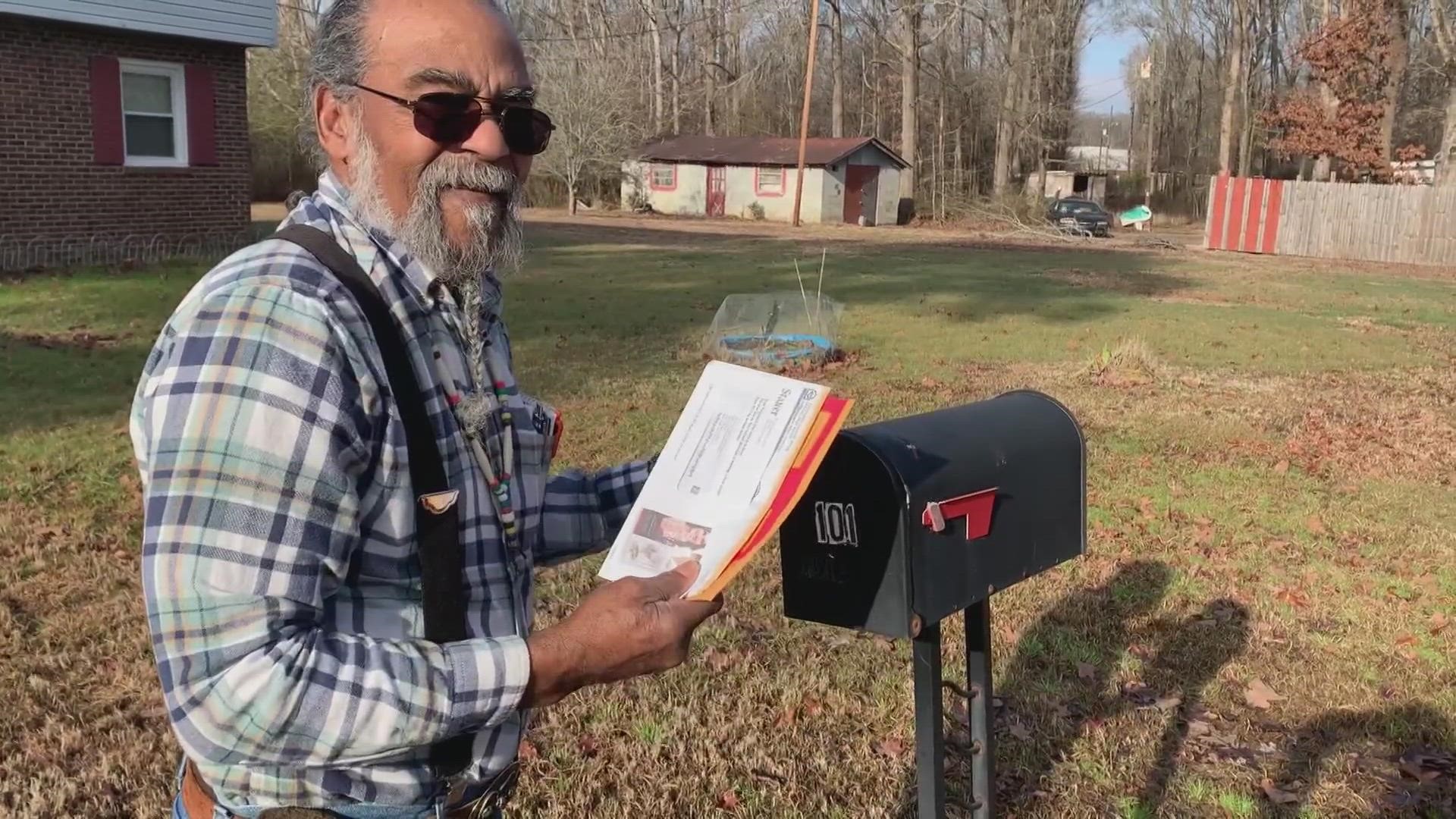 Melvin Evans is a disabled veteran and for months, he's had to cross a busy street to get his mail. Sometimes, his packages, which included medications, were ripped