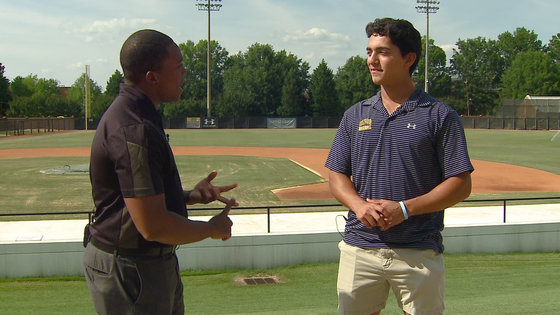 WFMY News 2's Patrick Wright Talks Baseball With UNCG OF & Seattle Mariners 17th Rd. Draft Pick Cesar Trejo