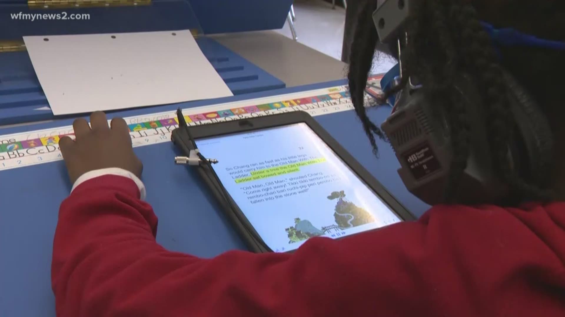 DPI says the delay in getting the ipads to classrooms started because of Hurricane Florence and its aftermath.