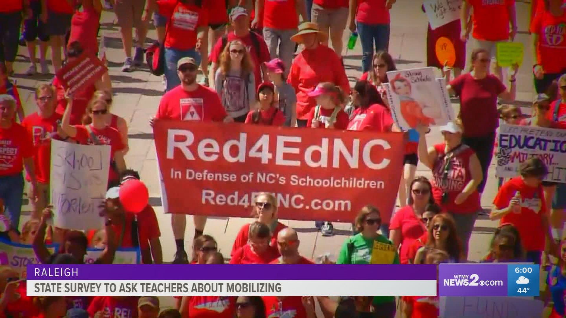 North Carolina Association of Educators President Mark Jewell says it's time more action. 
It's just a matter of figuring out how members want to protest.