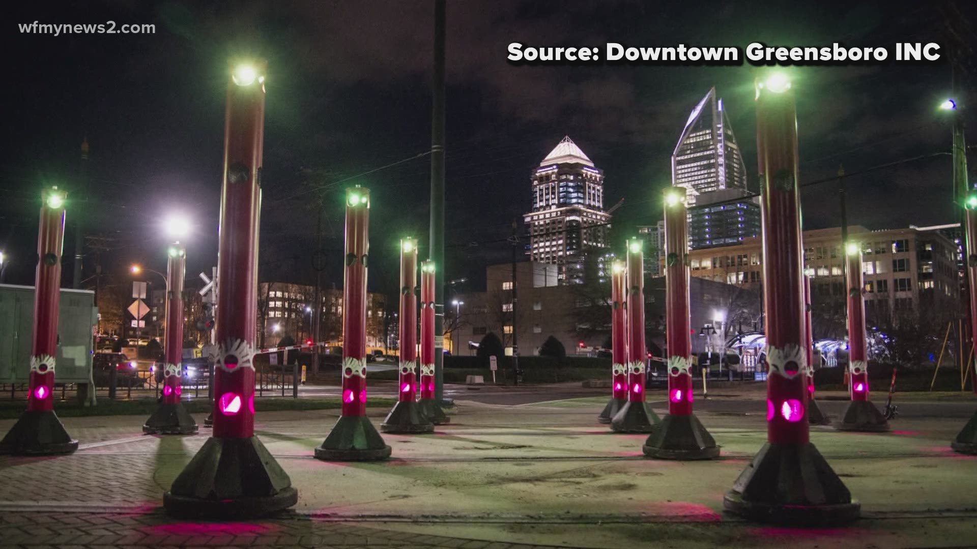 The Sonic Forest is a multi sensory, interactive installation featuring electronic trees and original music.