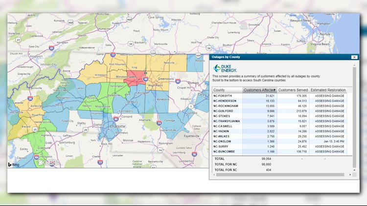 Duke Progress Energy Outage Map Maps For You 