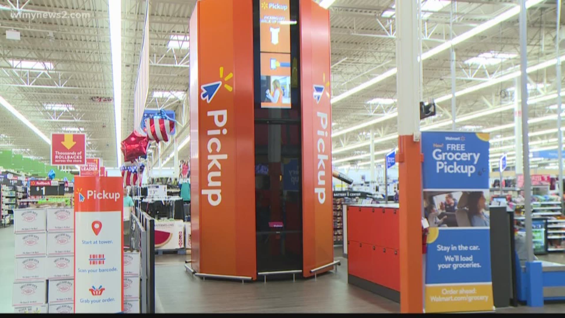 Walmart Introduces Pickup Towers