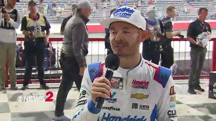 Post-race interview with Kyle Larson after winning the All-Star Race