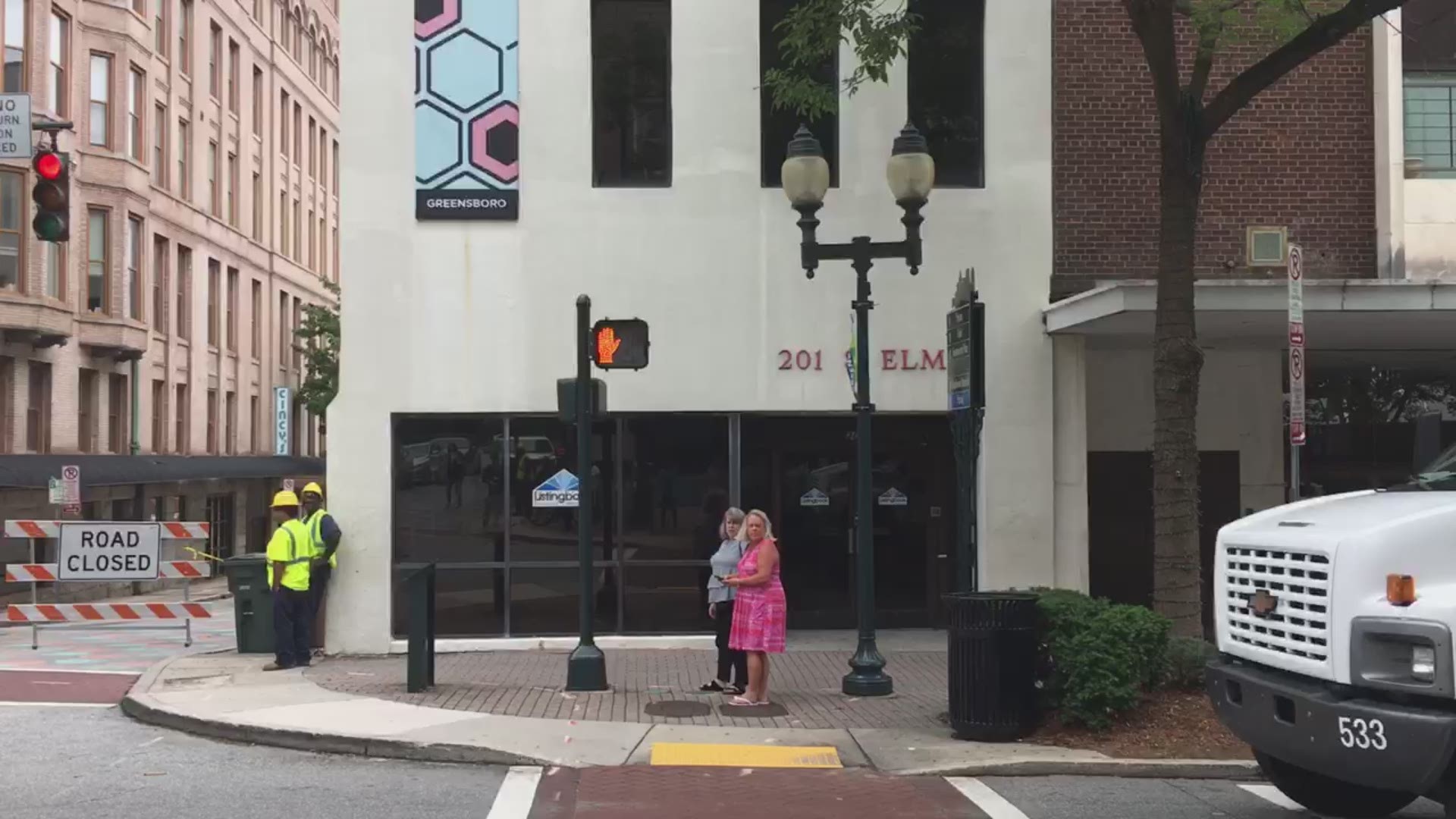 A building in the 100 block of downtown Greensboro has been evacuated after concerns from flooding could create structure issues.