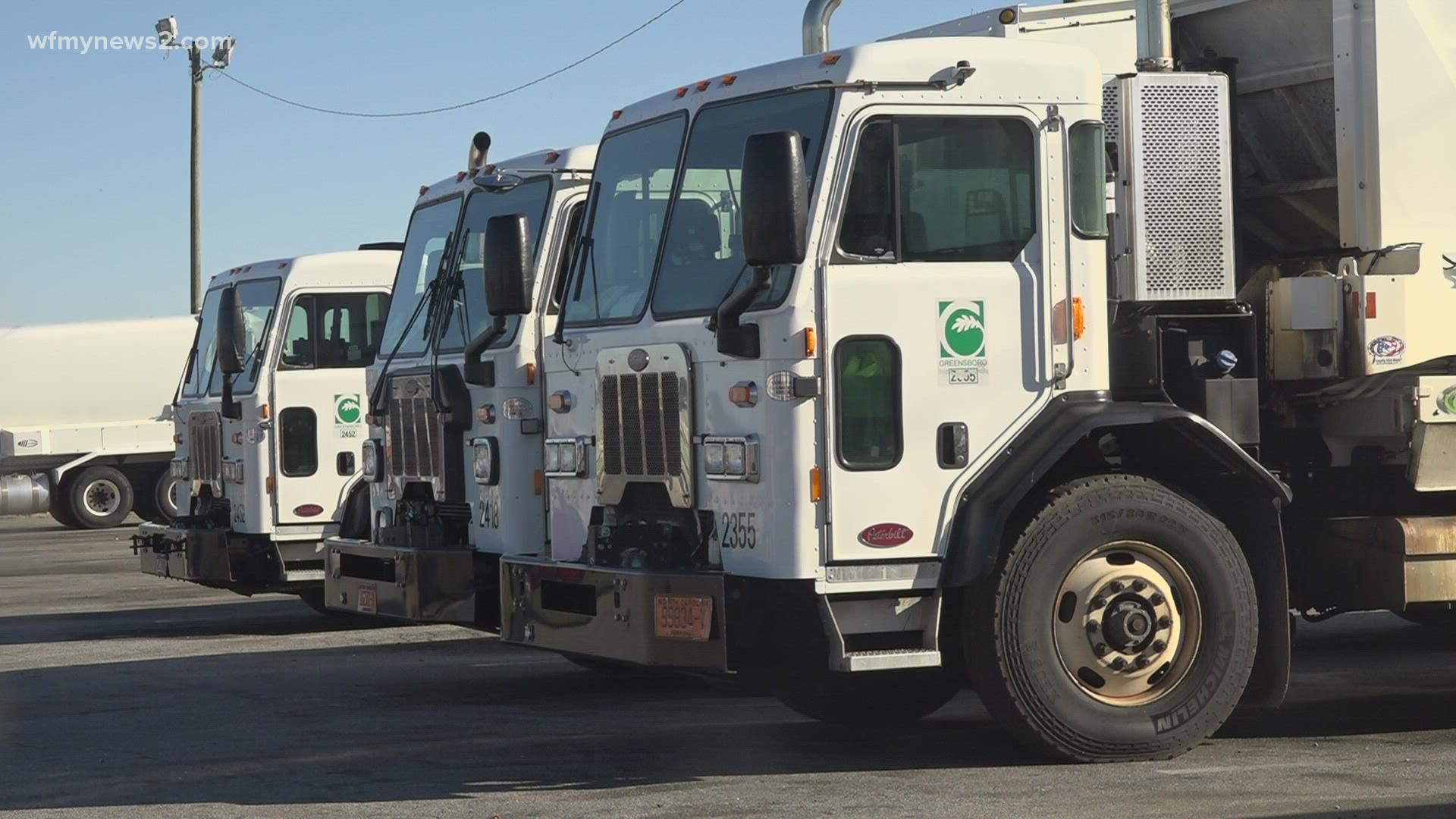The city of Greensboro is experiencing solid waste driver shortages due to COVID-19.