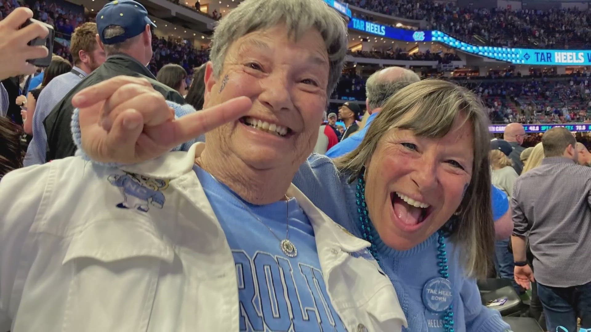 Jimi Harrison only had one question when she knew her Tar Heels were heading to LA for the Sweet Sixteen - "Who's coming with me?"