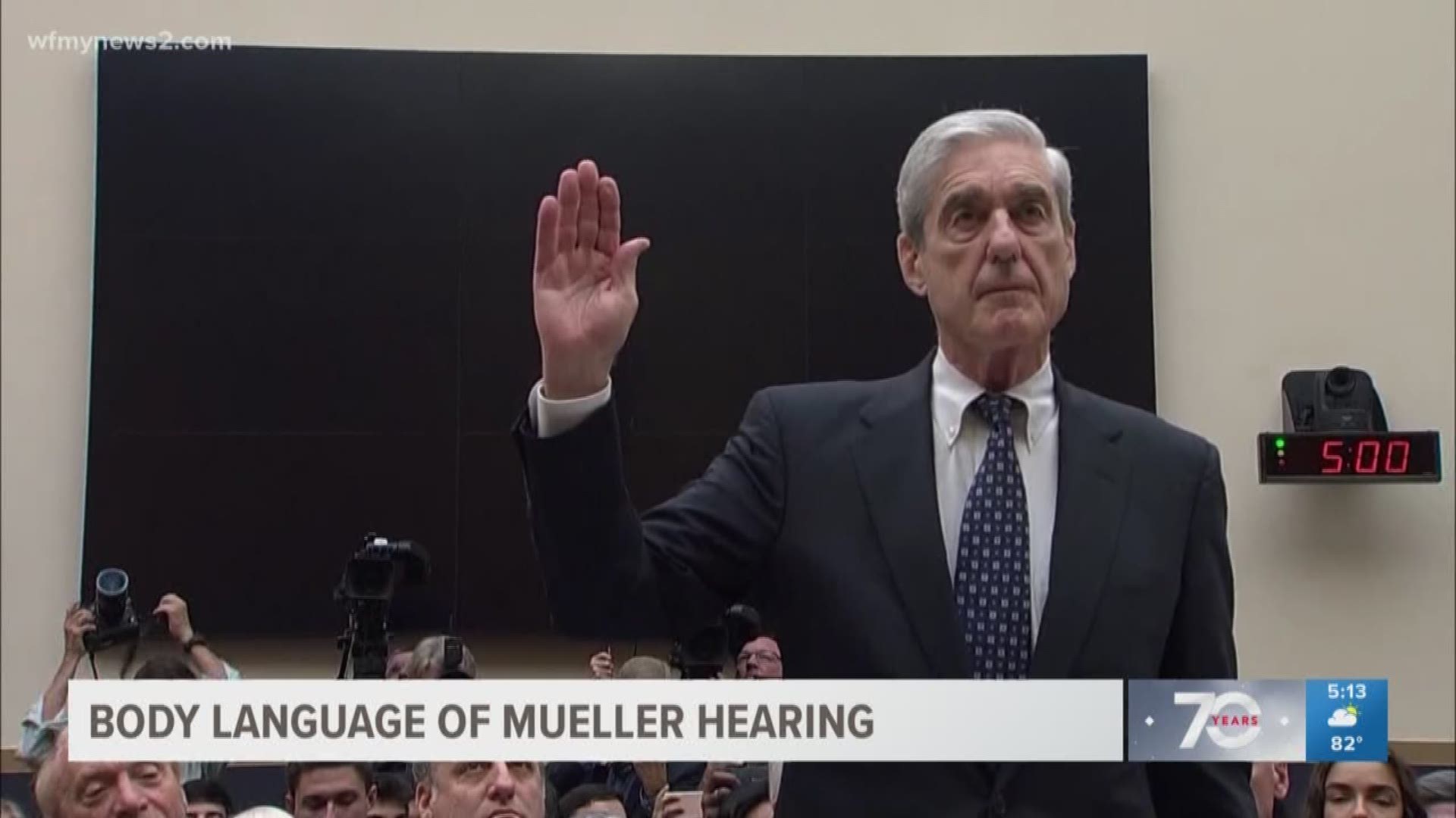 All eyes have been on Robert Mueller's testimony before Congress Wednesday. 
You've heard what he's saying, but we want to take a closer look at what he's not saying. Blanca Cobb, body language expert, breaks down the Mueller's silent messages.